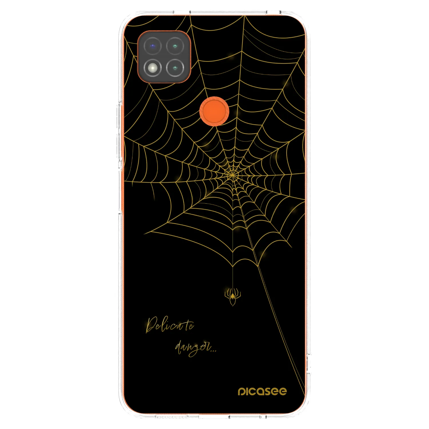 Picasee silikonowe przeźroczyste etui na Xiaomi Redmi 9C - Delicate danger