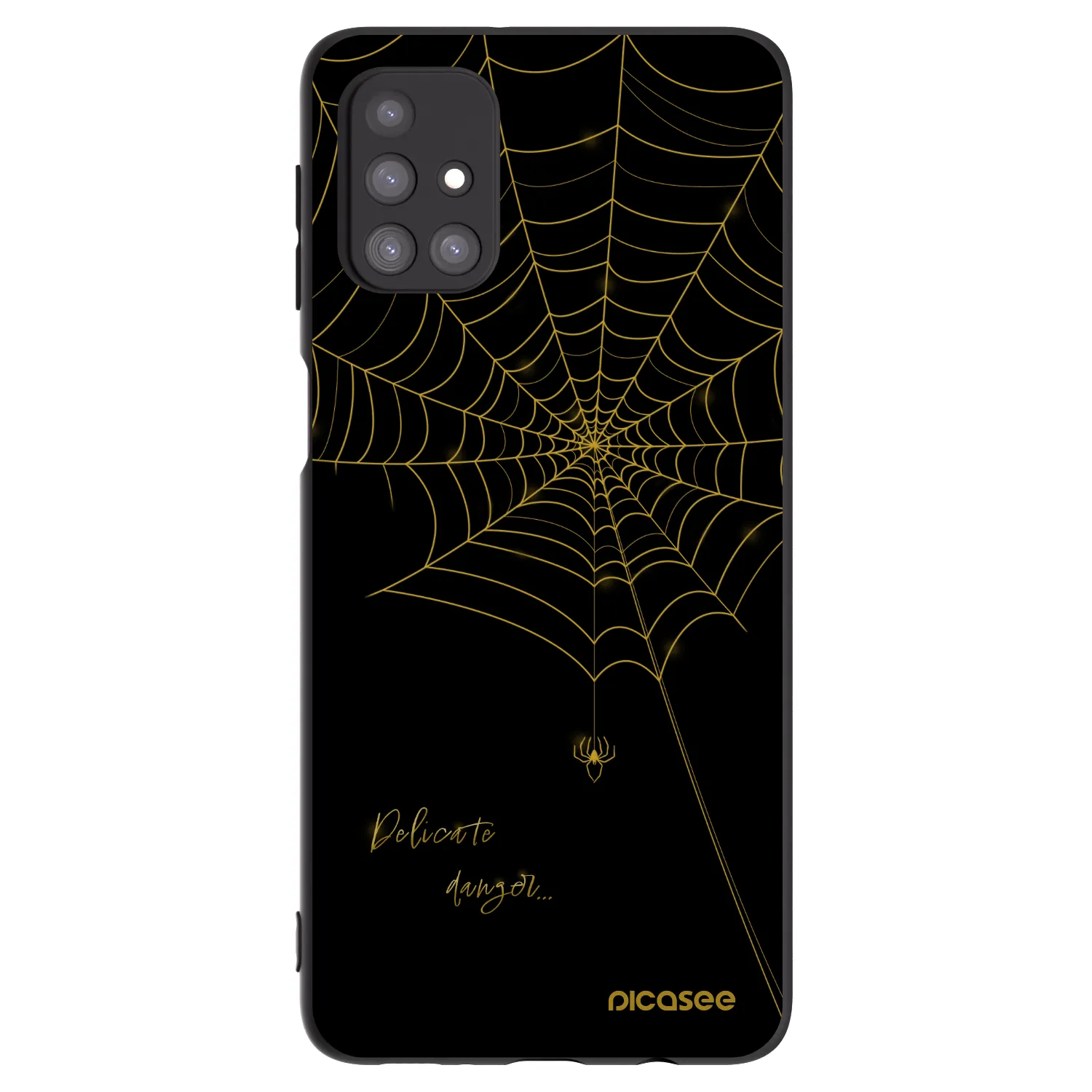 Picasee silikonowe czarne etui na Samsung Galaxy M31s - Delicate danger