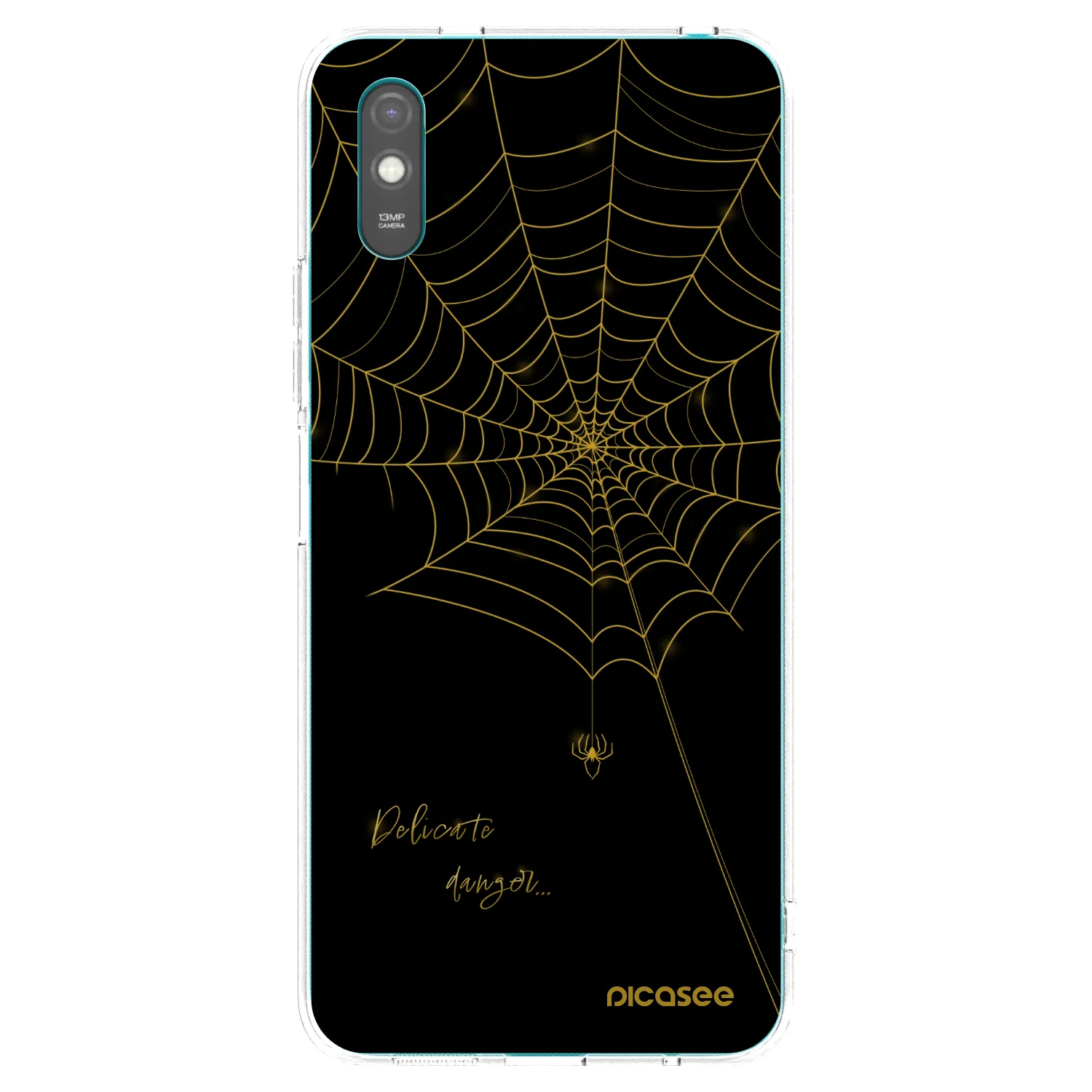 Picasee silikonowe przeźroczyste etui na Xiaomi Redmi 9A - Delicate danger