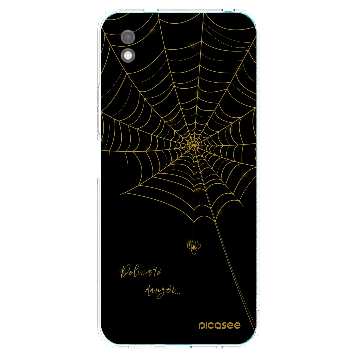Picasee silikonowe czarne etui na Xiaomi Redmi 9A - Delicate danger
