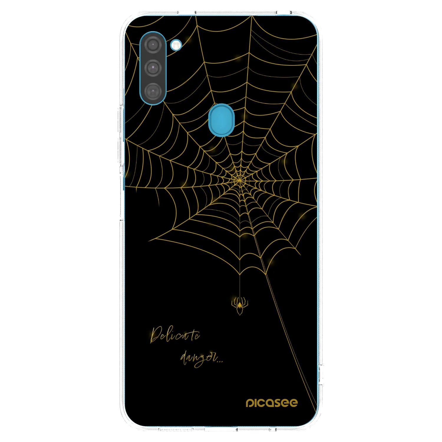 Picasee silikonowe przeźroczyste etui na Samsung Galaxy M11 - Delicate danger