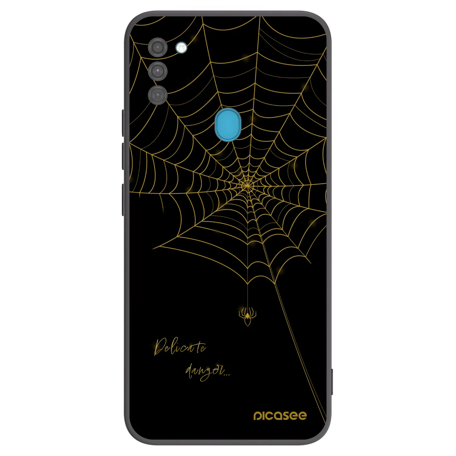 Picasee silikonowe czarne etui na Samsung Galaxy M11 - Delicate danger