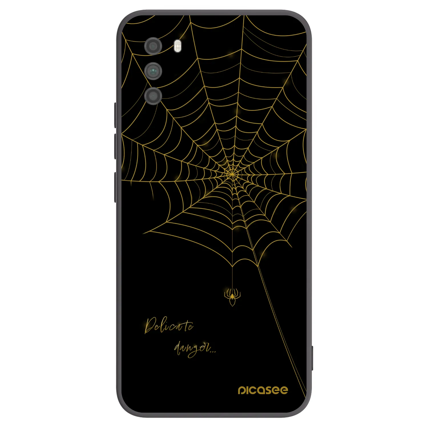 Picasee silikonowe czarne etui na Xiaomi Poco M3 - Delicate danger