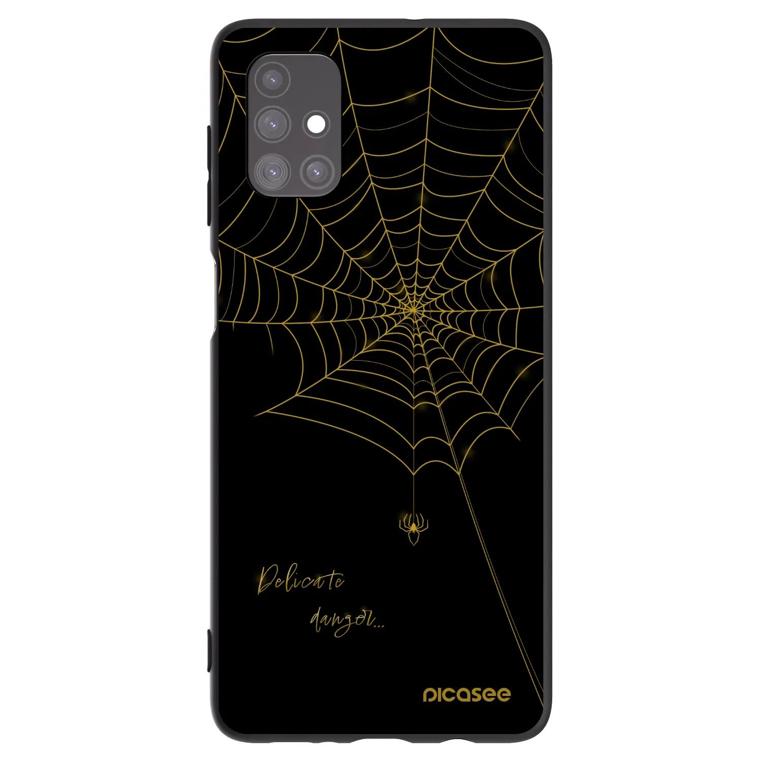 Picasee silikonowe czarne etui na Samsung Galaxy M51 M515F - Delicate danger