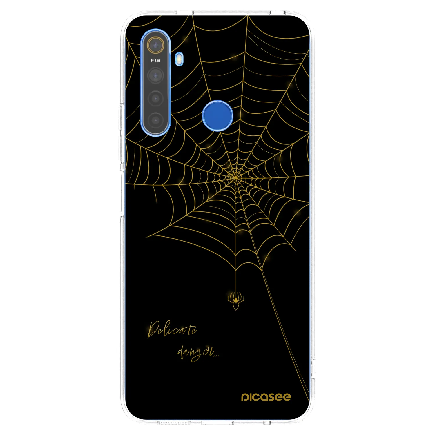 Picasee silikonowe przeźroczyste etui na Realme 5 - Delicate danger