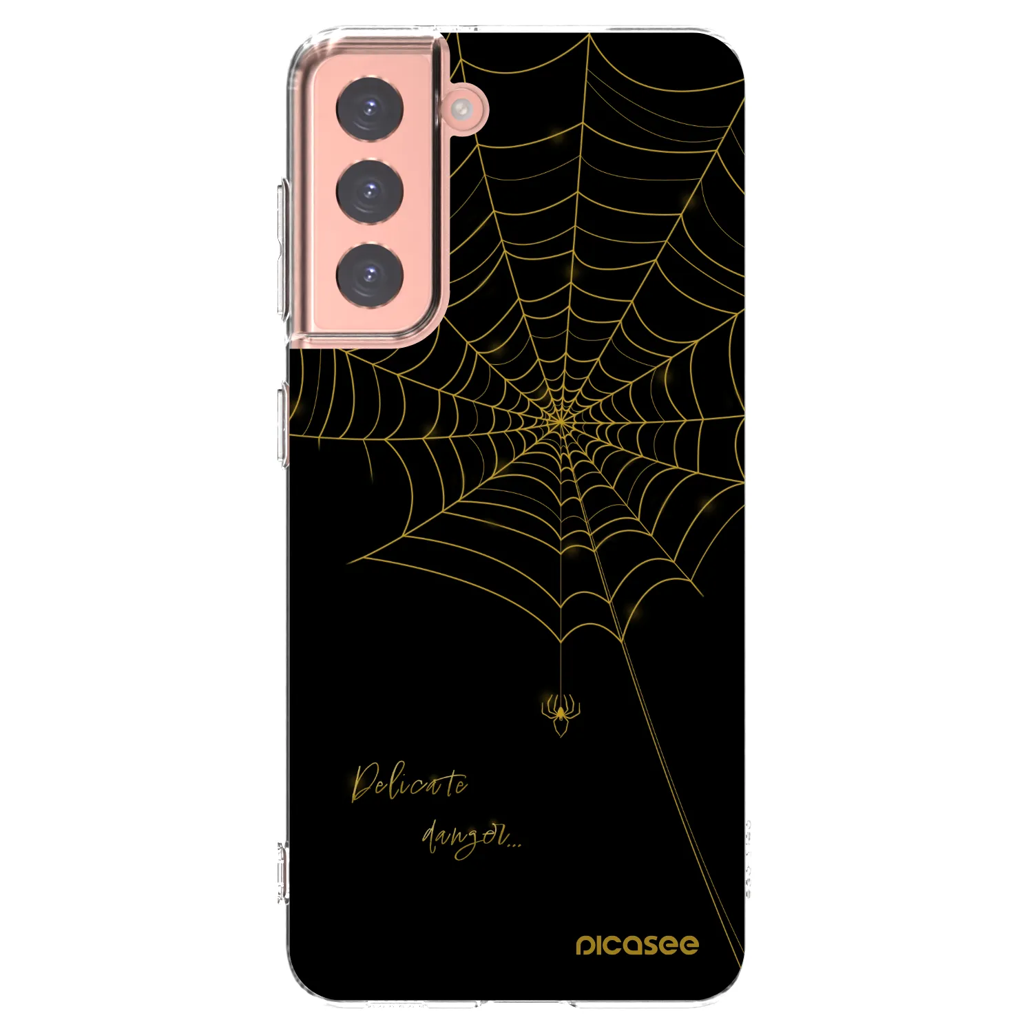 Picasee silikonowe przeźroczyste etui na Samsung Galaxy S21 5G G991B - Delicate danger