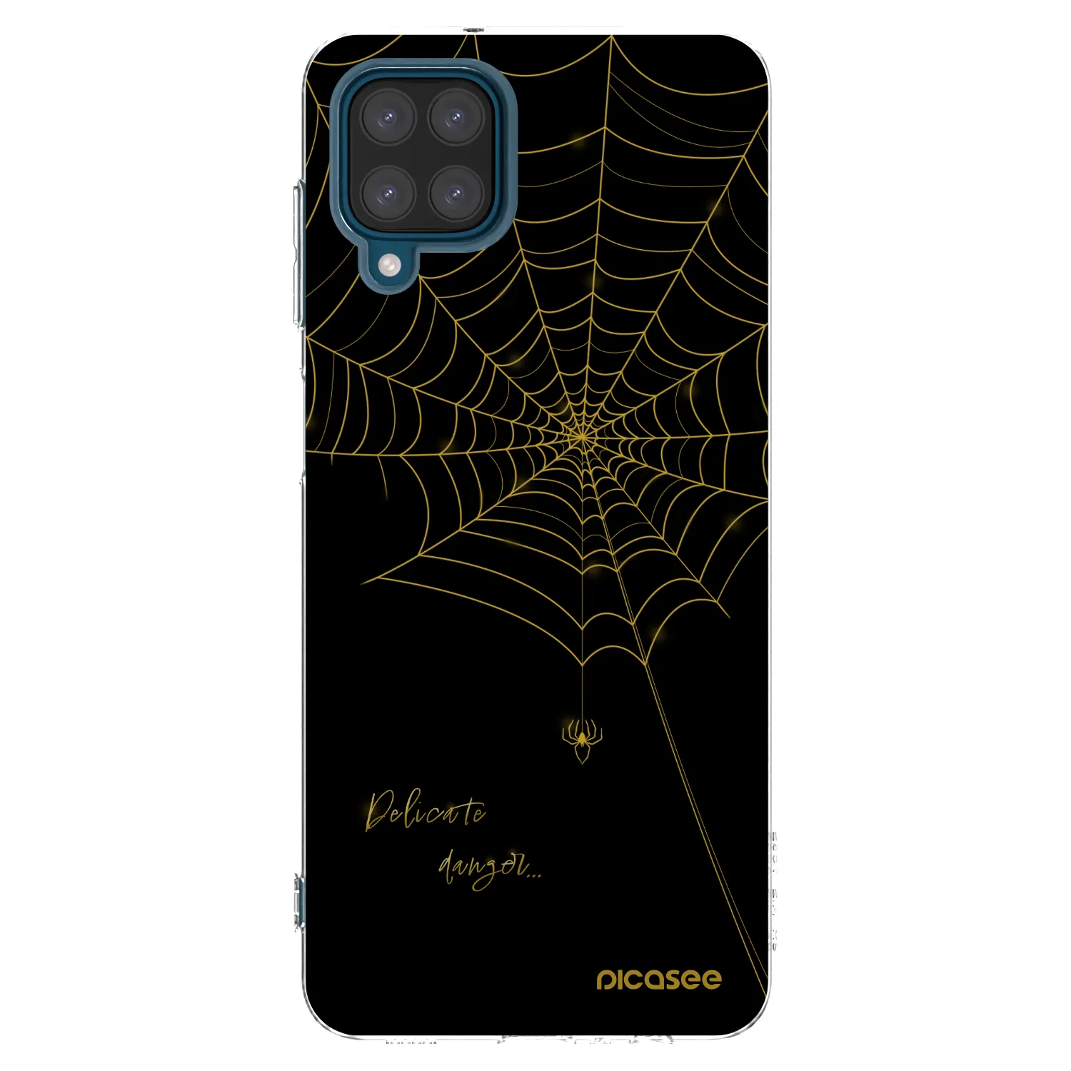 Picasee silikonowe przeźroczyste etui na Samsung Galaxy A12 A125F - Delicate danger
