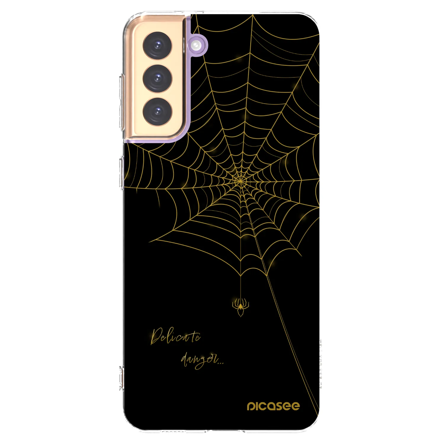 Picasee silikonowe przeźroczyste etui na Samsung Galaxy S21+ 5G G996F - Delicate danger