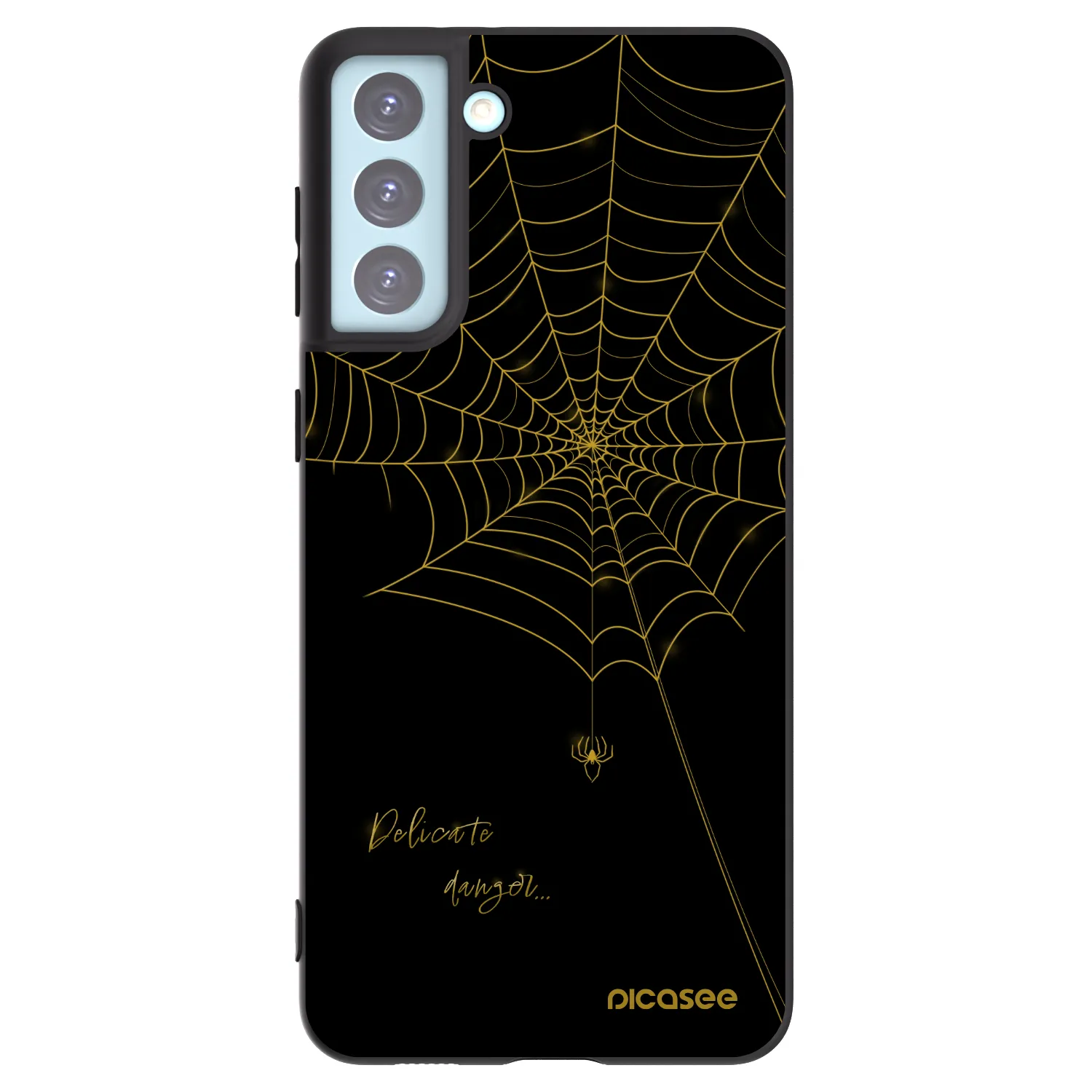 Picasee silikonowe czarne etui na Samsung Galaxy S21+ 5G G996F - Delicate danger