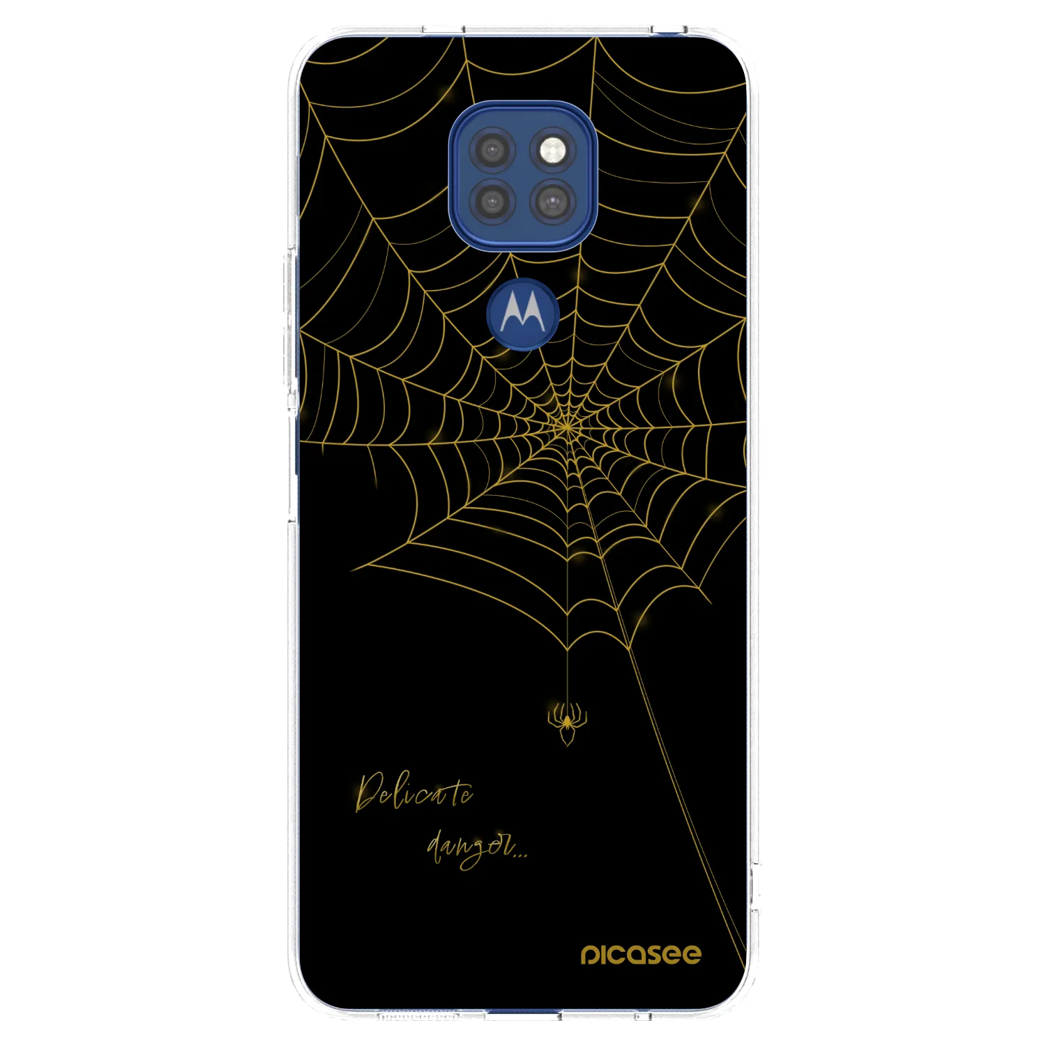 Picasee silikonowe przeźroczyste etui na Motorola Moto G9 Play - Delicate danger