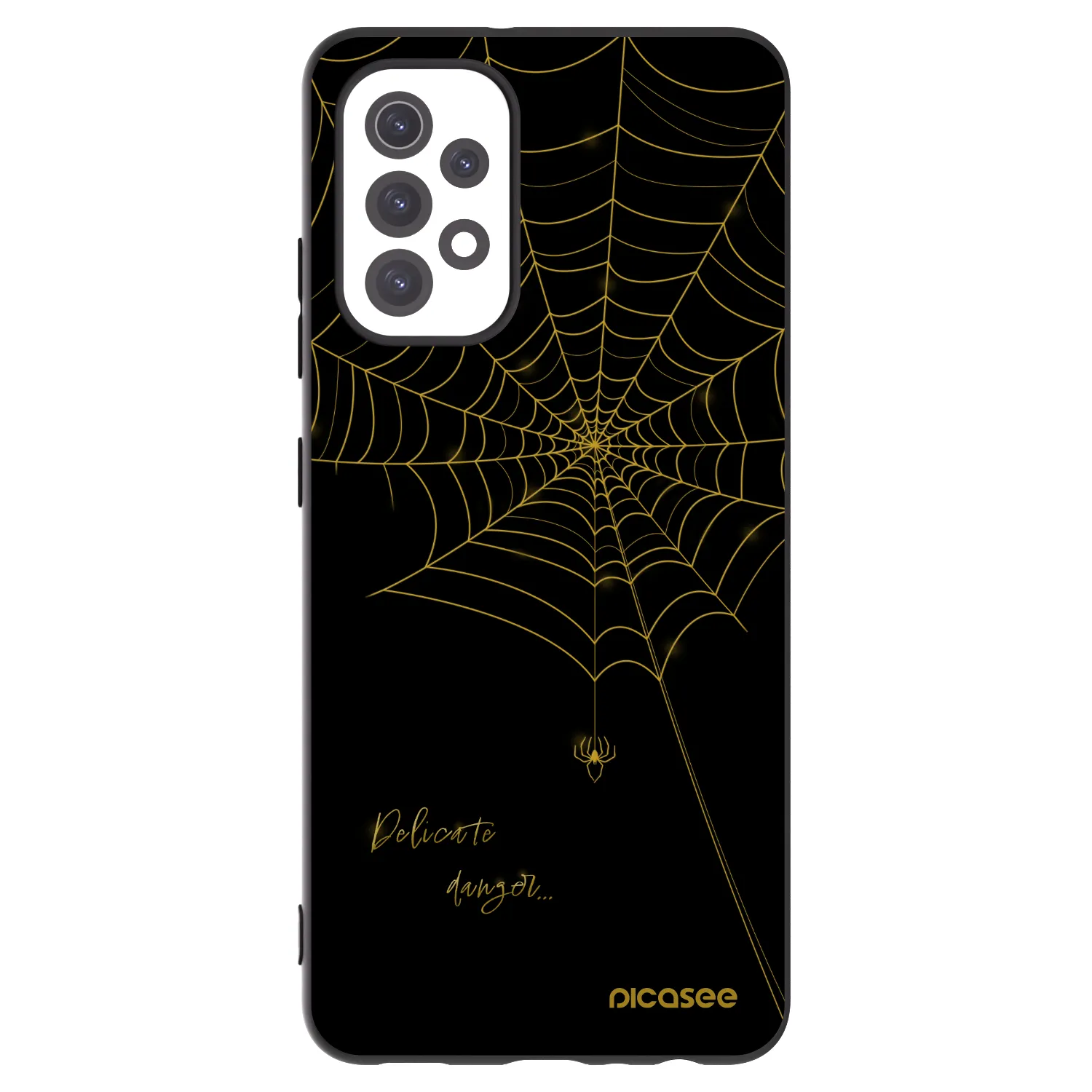 Picasee silikonowe czarne etui na Samsung Galaxy A32 5G A326B - Delicate danger