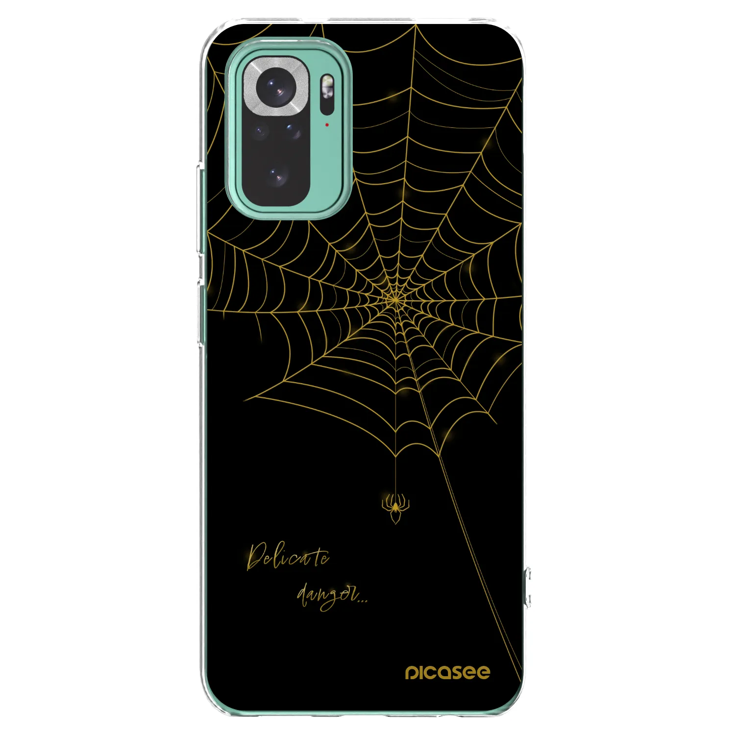 Picasee silikonowe przeźroczyste etui na Xiaomi Redmi Note 10 Pro - Delicate danger