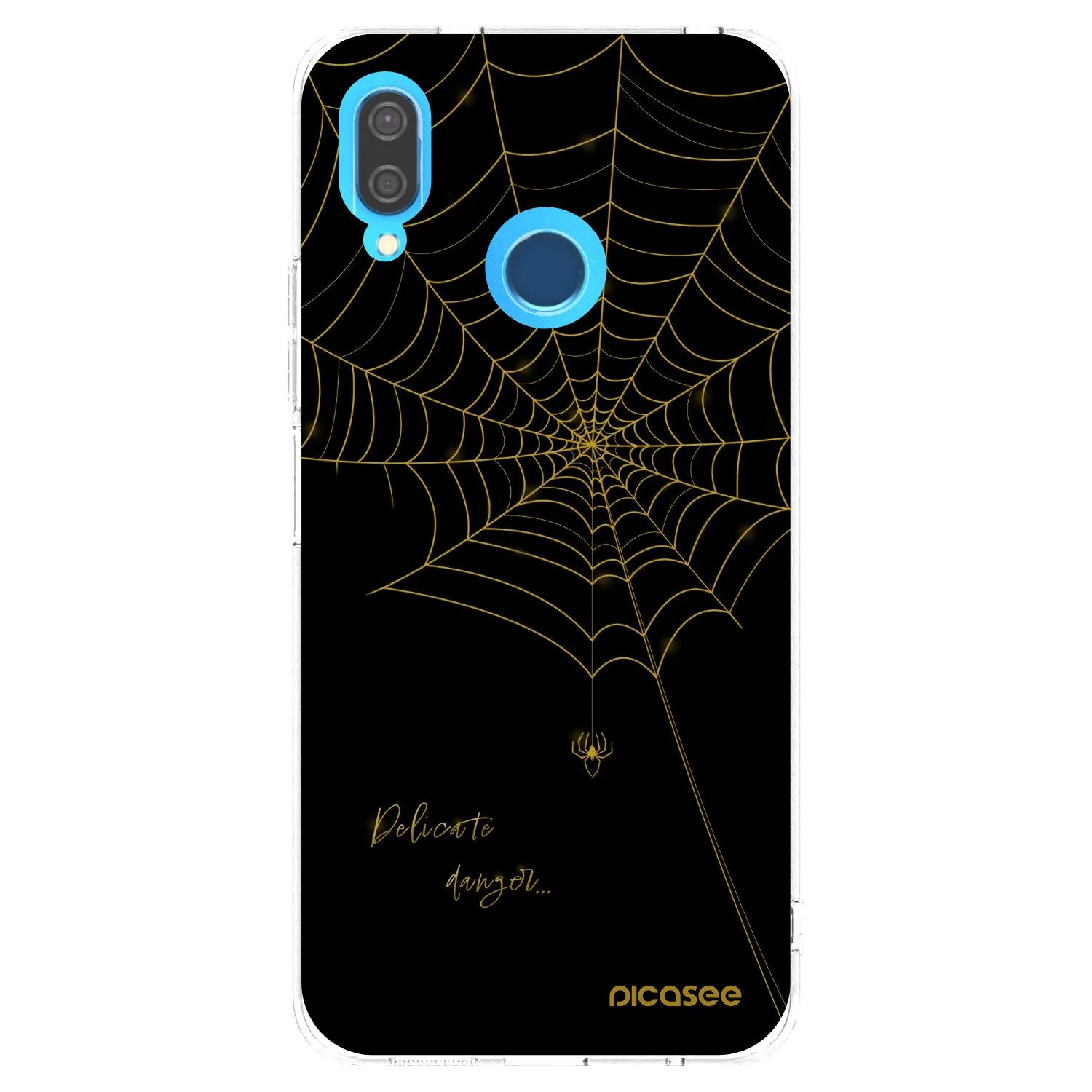 Picasee silikonowe przeźroczyste etui na Huawei P20 Lite - Delicate danger