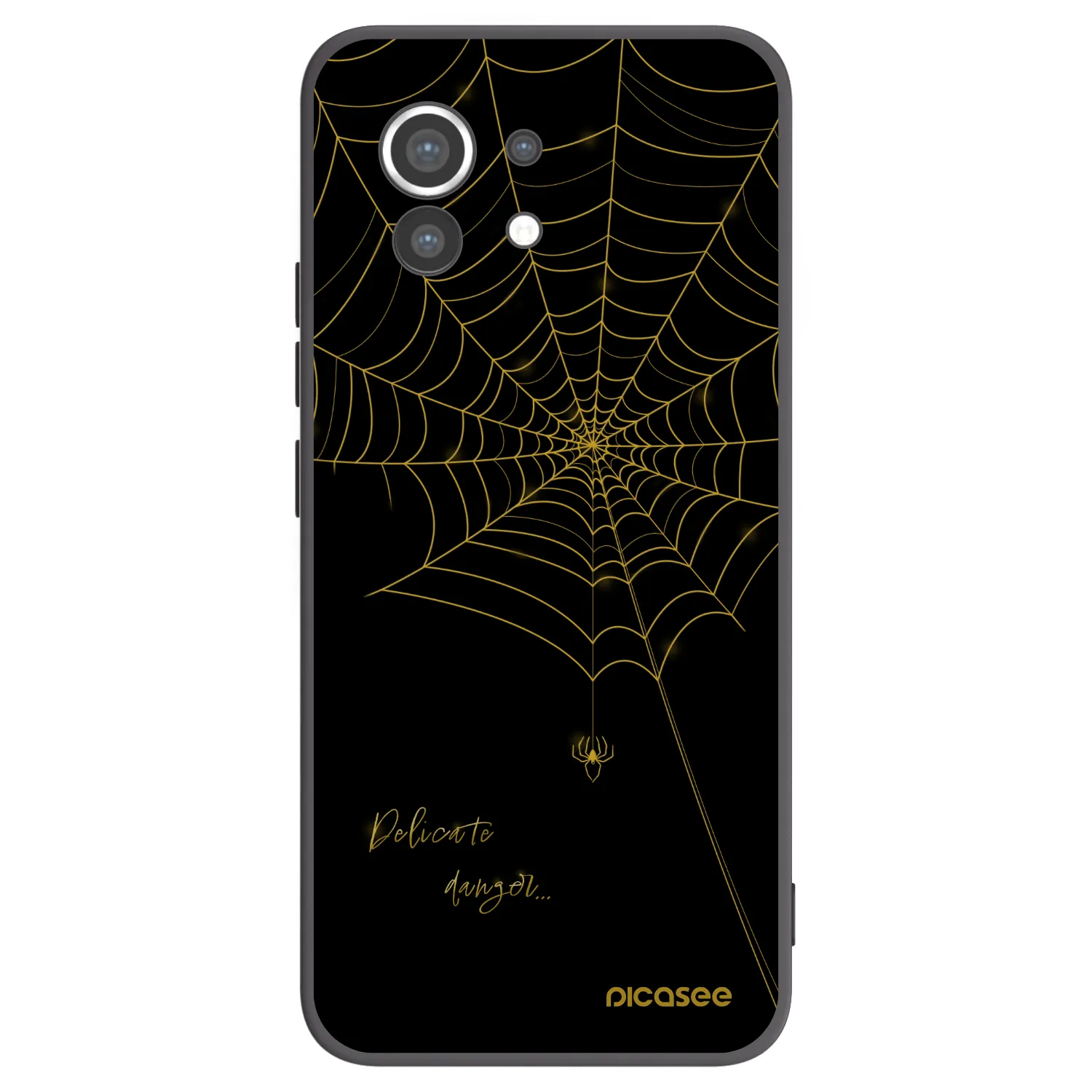 Picasee silikonowe czarne etui na Xiaomi Mi 11 - Delicate danger