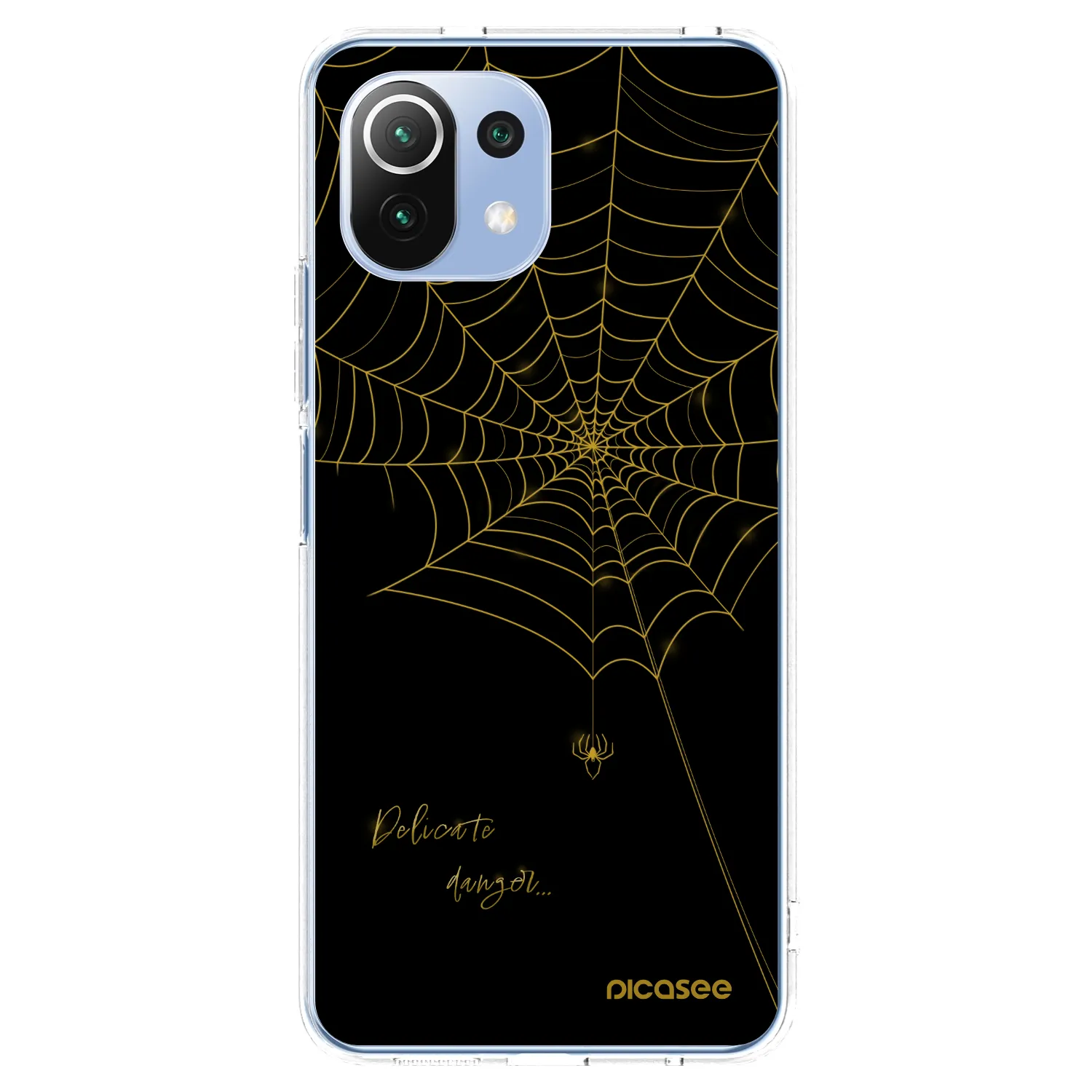 Picasee silikonowe przeźroczyste etui na Xiaomi Mi 11 Lite - Delicate danger