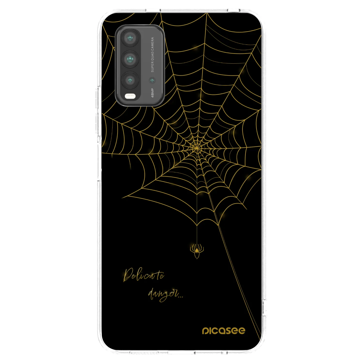 Picasee silikonowe przeźroczyste etui na Xiaomi Redmi 9T - Delicate danger