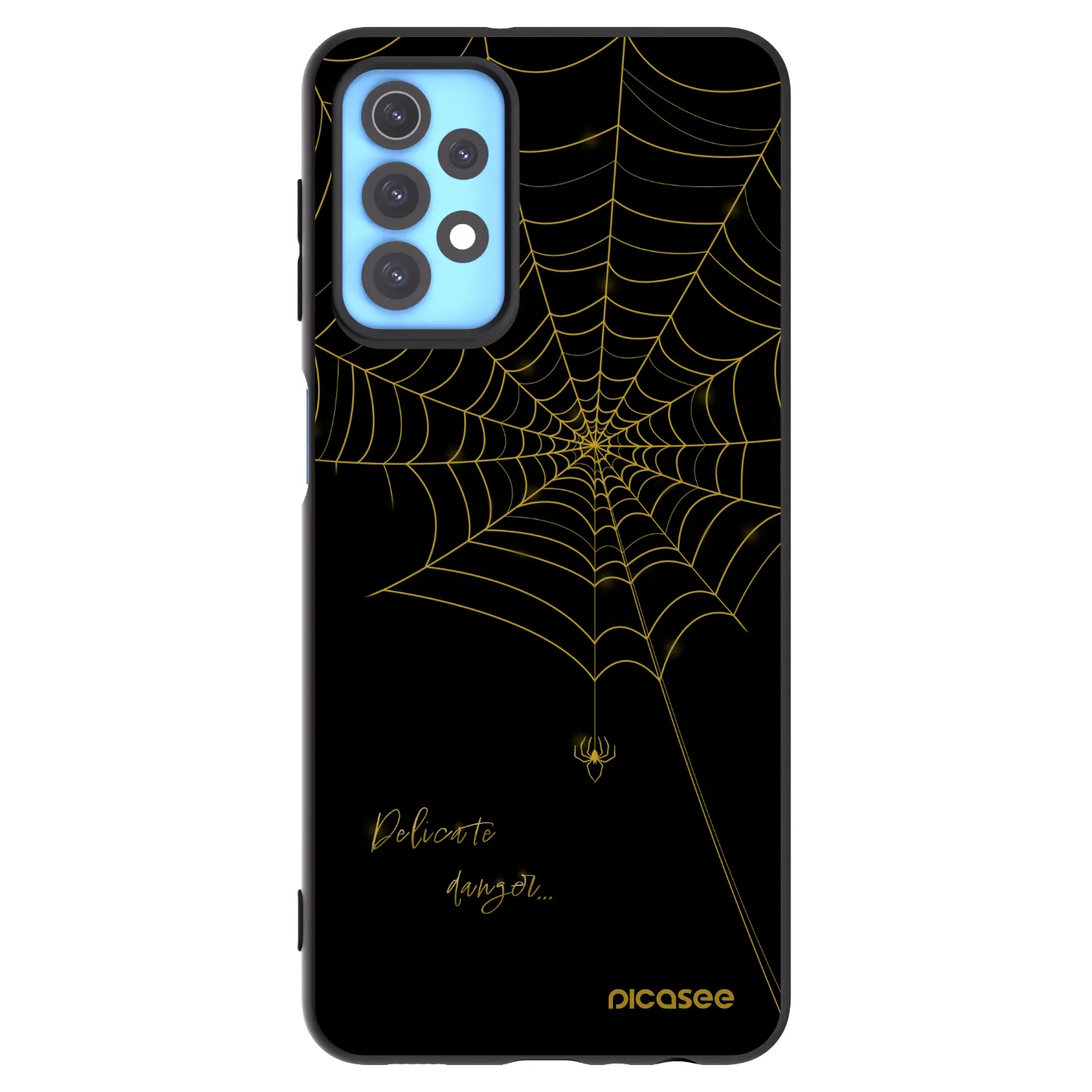 Picasee silikonowe czarne etui na Samsung Galaxy A32 4G SM-A325F - Delicate danger