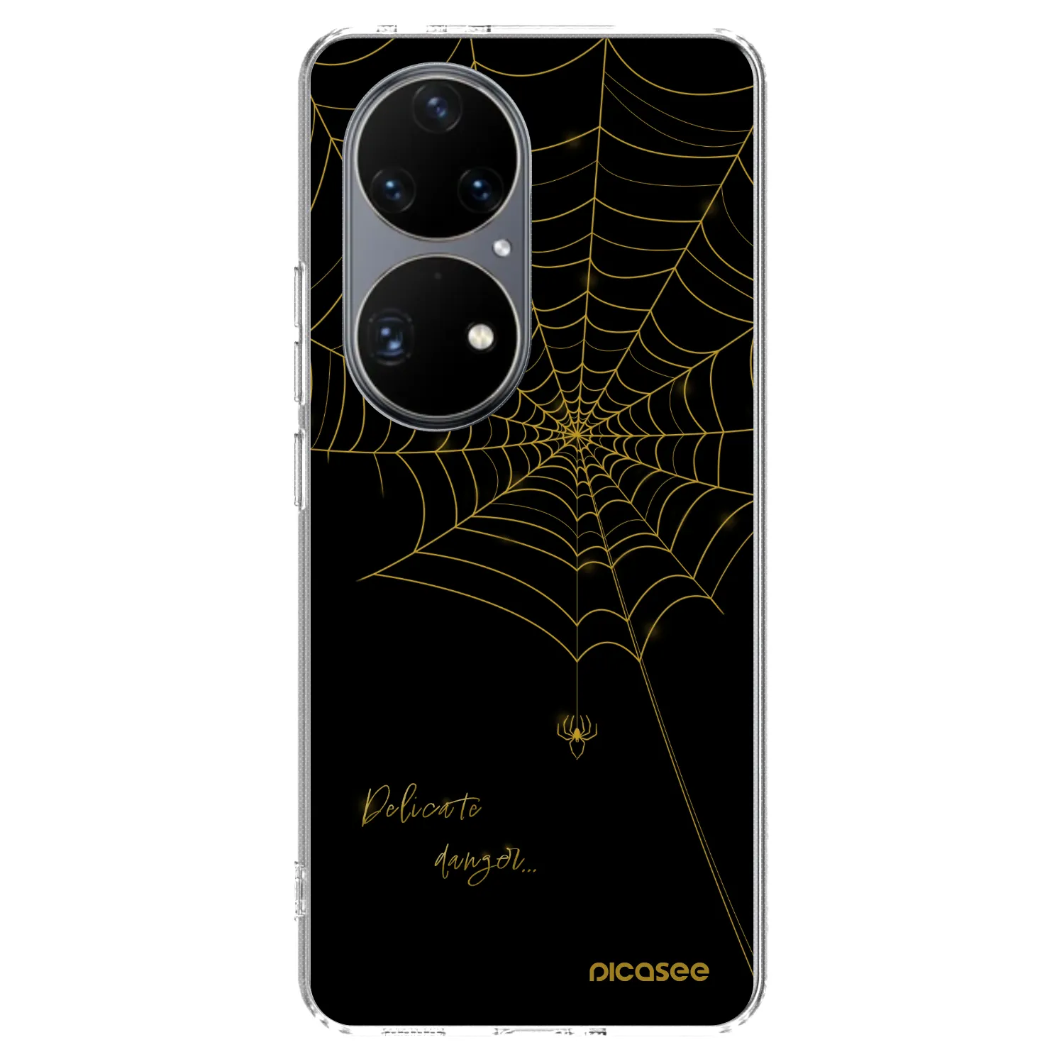 Picasee silikonowe przeźroczyste etui na Huawei P50 - Delicate danger