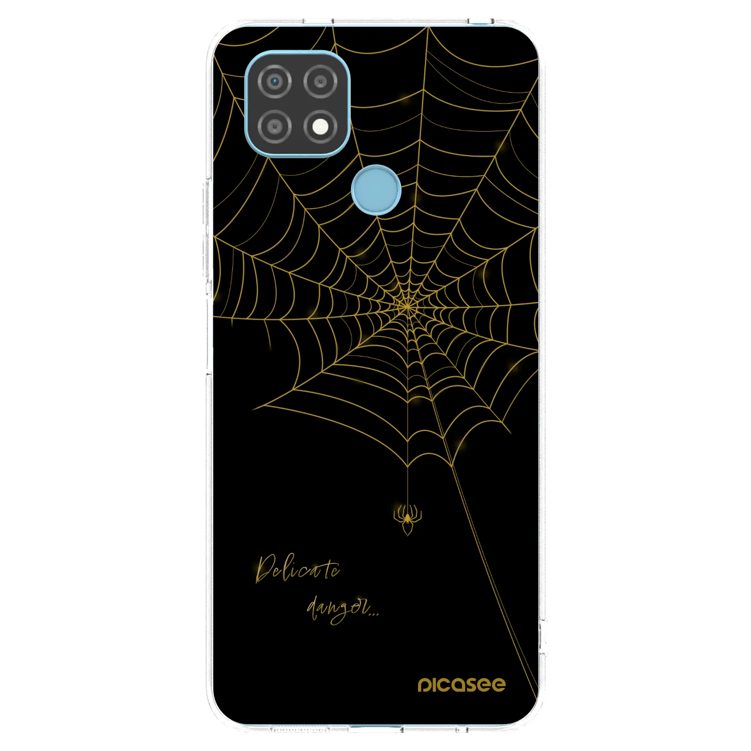 Picasee silikonowe przeźroczyste etui na Realme C21 - Delicate danger