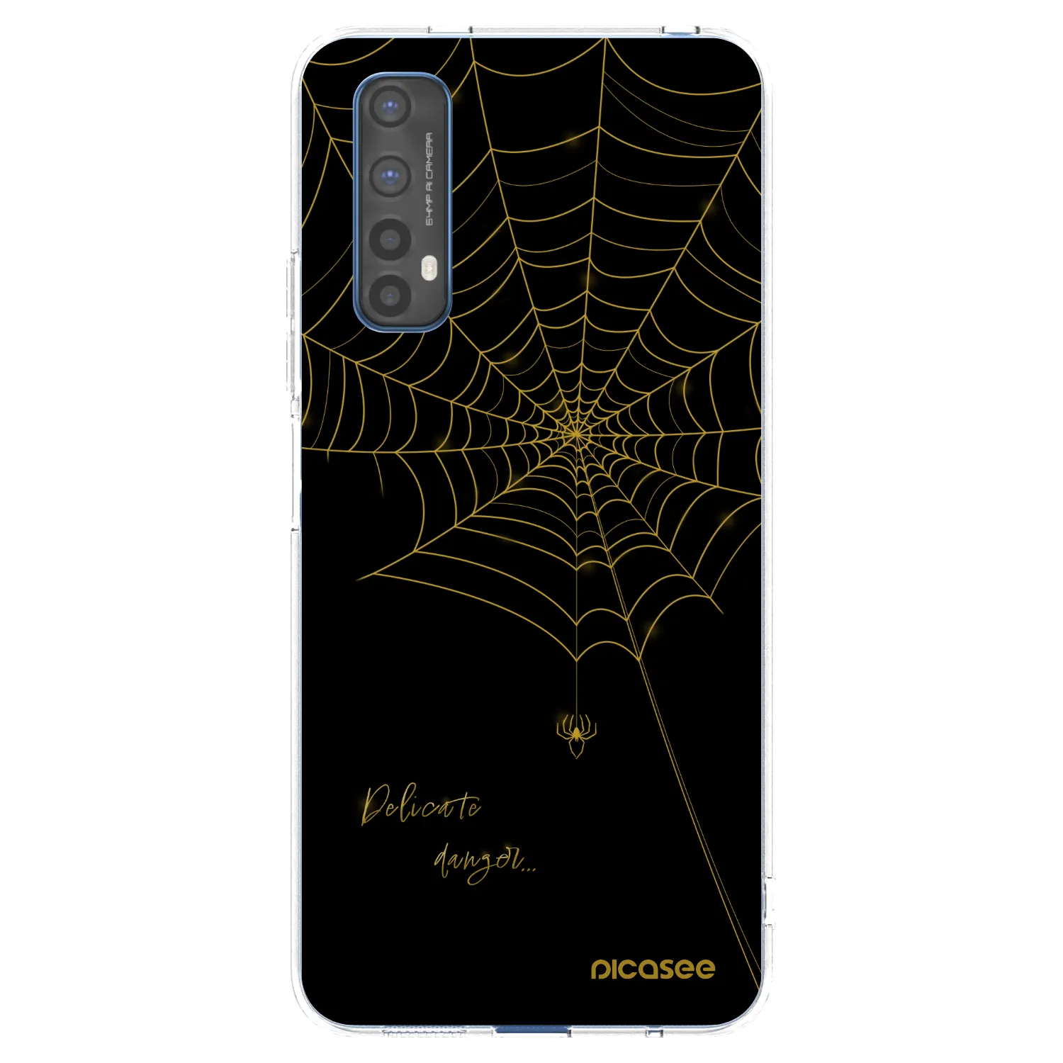 Picasee silikonowe przeźroczyste etui na Realme 7 - Delicate danger