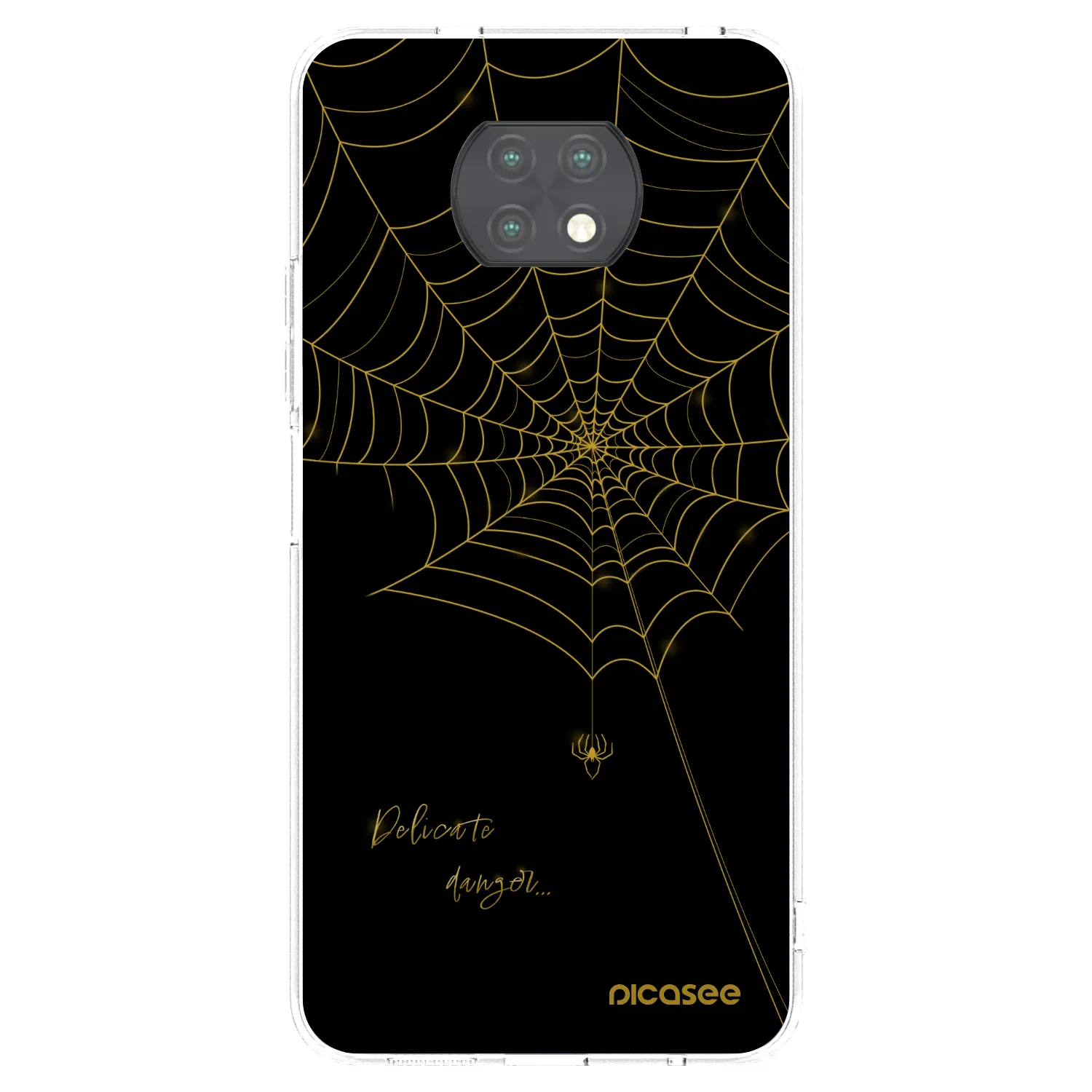 Picasee silikonowe przeźroczyste etui na Xiaomi Redmi Note 9T - Delicate danger