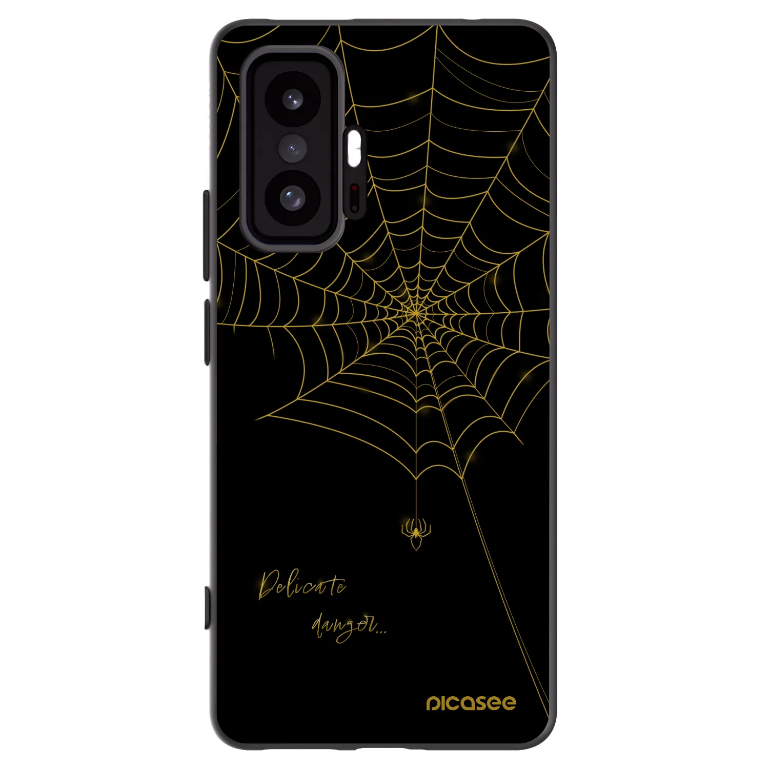 Picasee silikonowe czarne etui na Xiaomi 11T Pro - Delicate danger