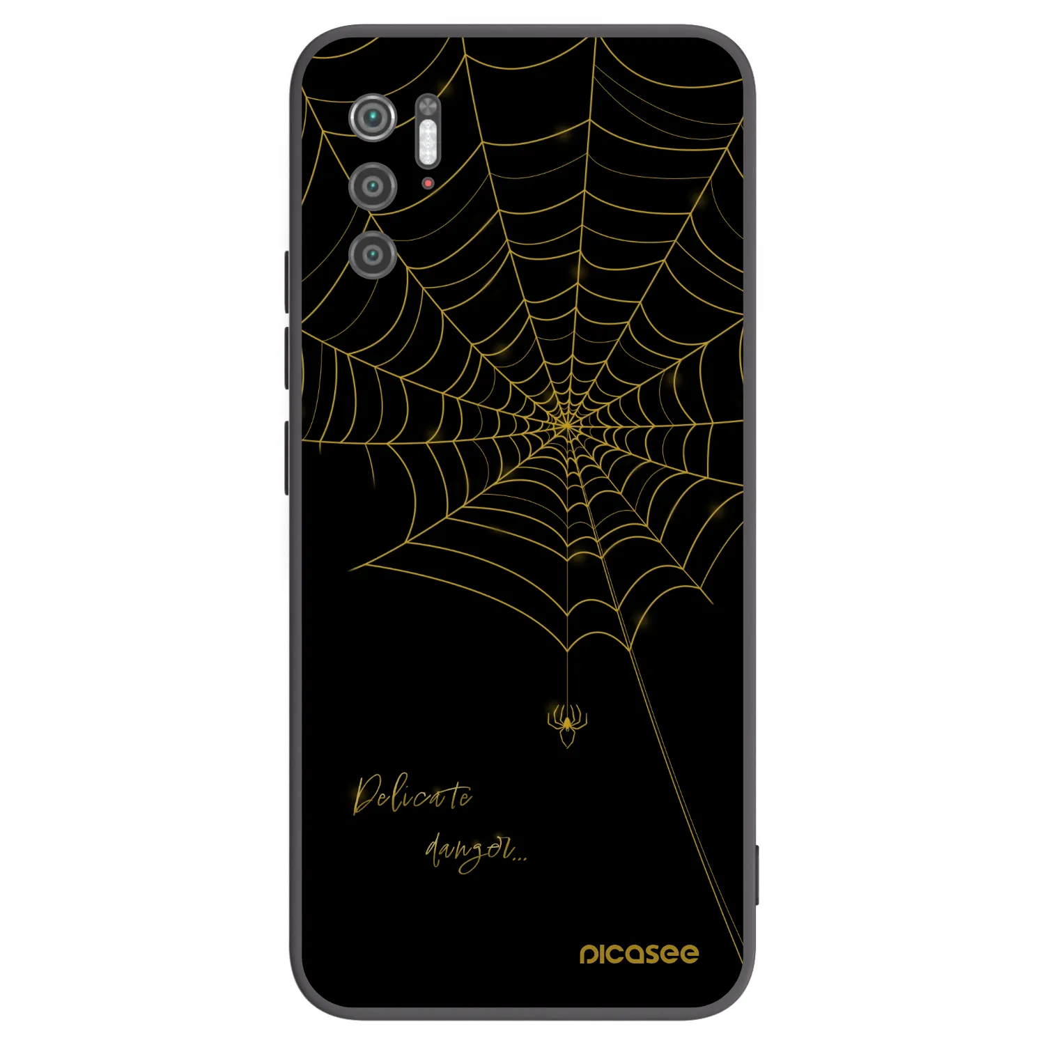 Picasee silikonowe czarne etui na Xiaomi Poco M3 Pro 5G - Delicate danger