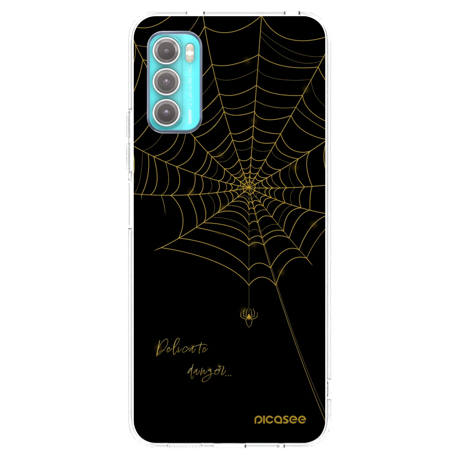 Picasee silikonowe przeźroczyste etui na Motorola Moto G60 - Delicate danger