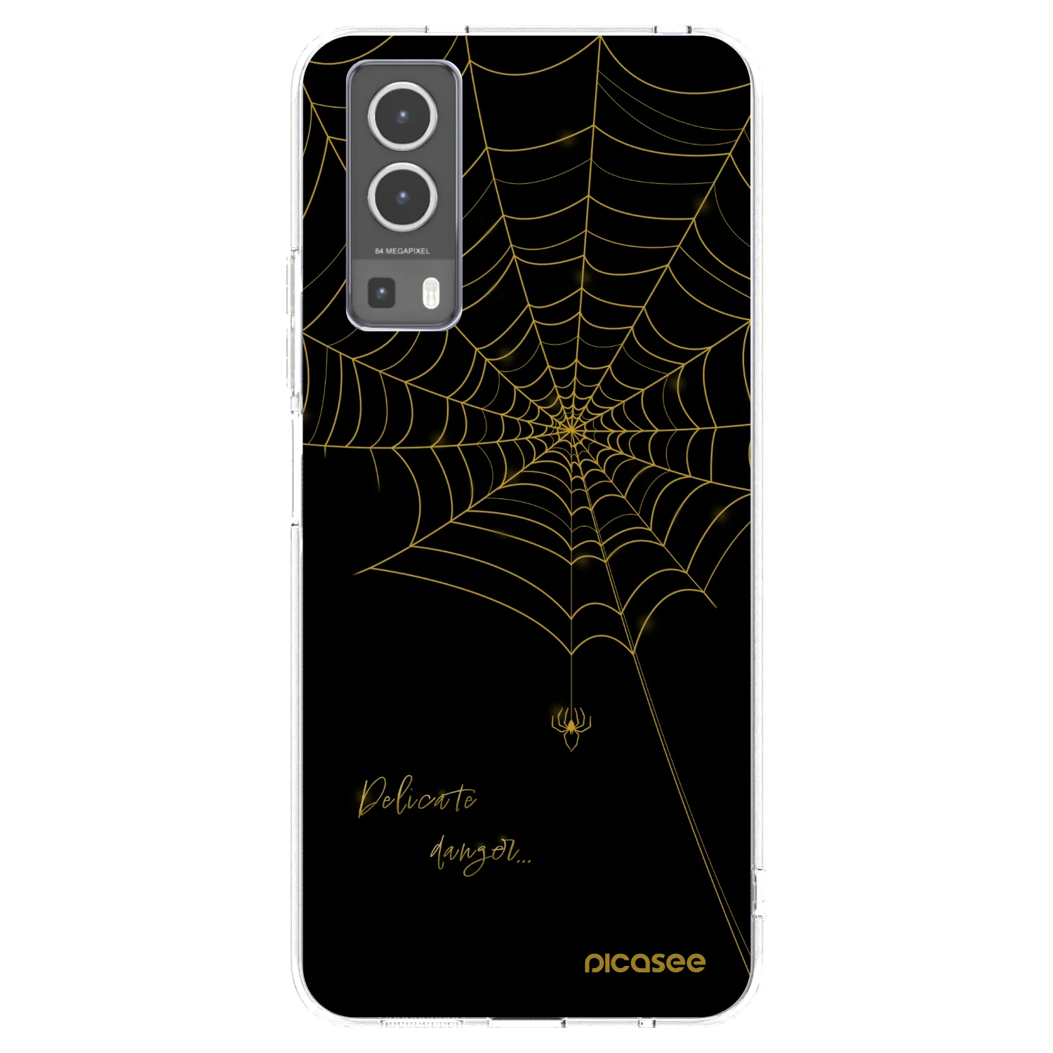 Picasee silikonowe przeźroczyste etui na Vivo Y72 5G - Delicate danger