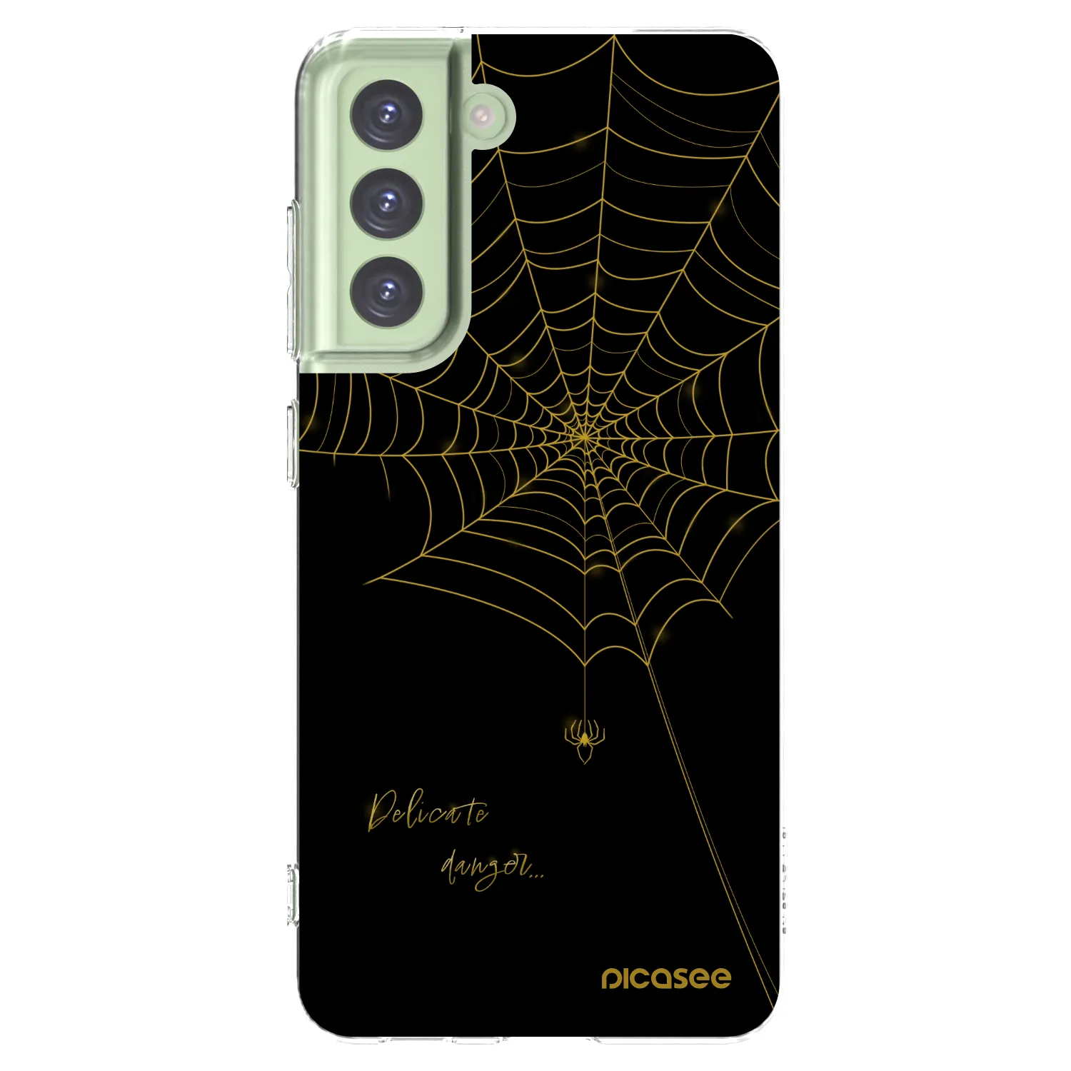 Picasee silikonowe przeźroczyste etui na Samsung Galaxy S21 FE 5G - Delicate danger