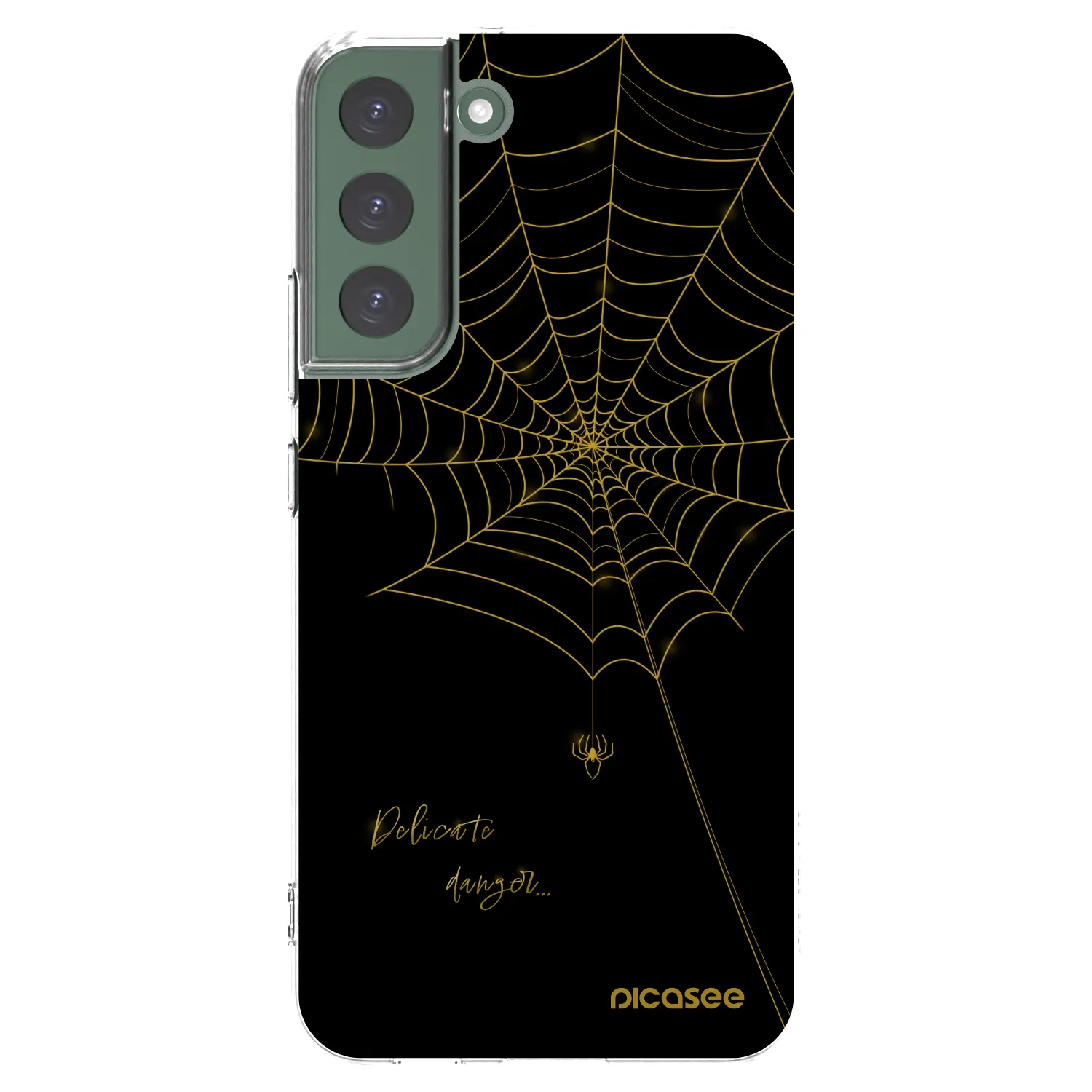Picasee silikonowe przeźroczyste etui na Samsung Galaxy S22+ 5G - Delicate danger