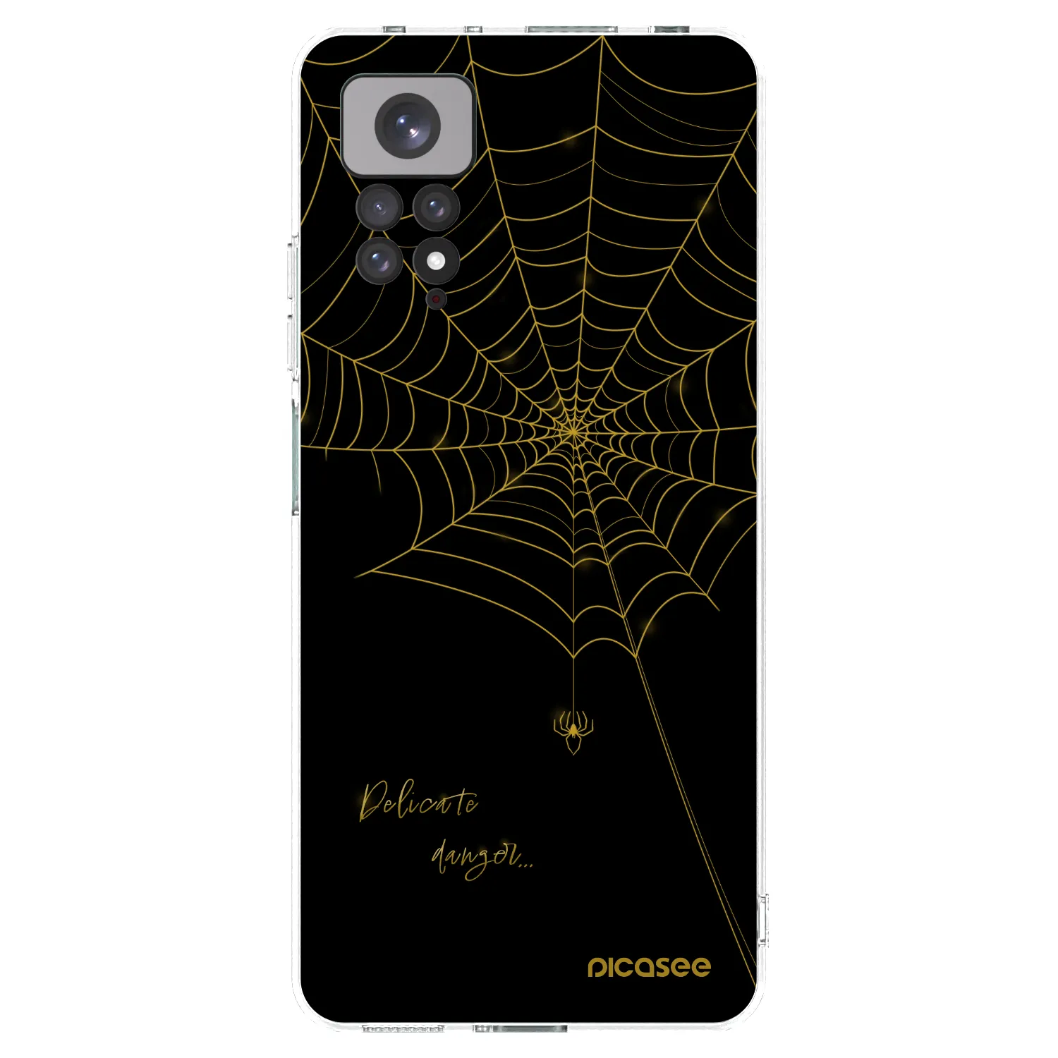 Picasee silikonowe przeźroczyste etui na Xiaomi Redmi Note 11 - Delicate danger