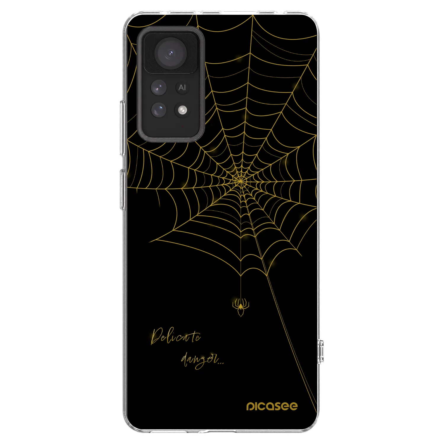 Picasee silikonowe przeźroczyste etui na Xiaomi Redmi Note 11 Pro - Delicate danger