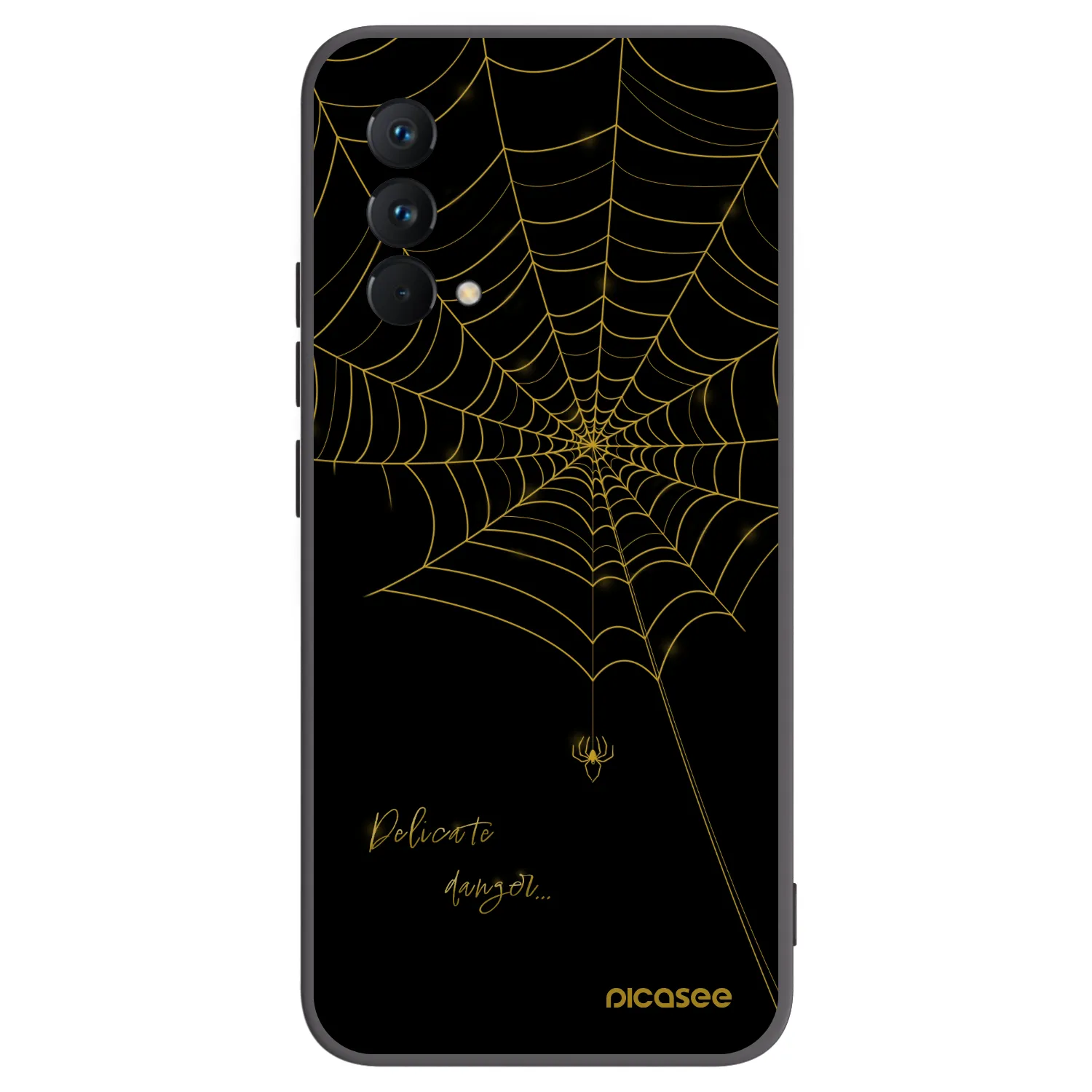Picasee silikonowe czarne etui na Realme GT Master Edition 5G - Delicate danger