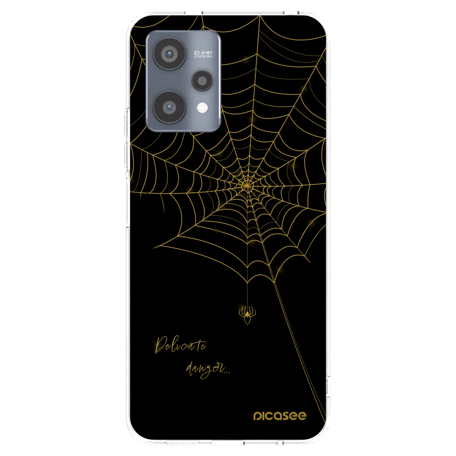 Picasee silikonowe przeźroczyste etui na Realme 9 Pro 5G - Delicate danger