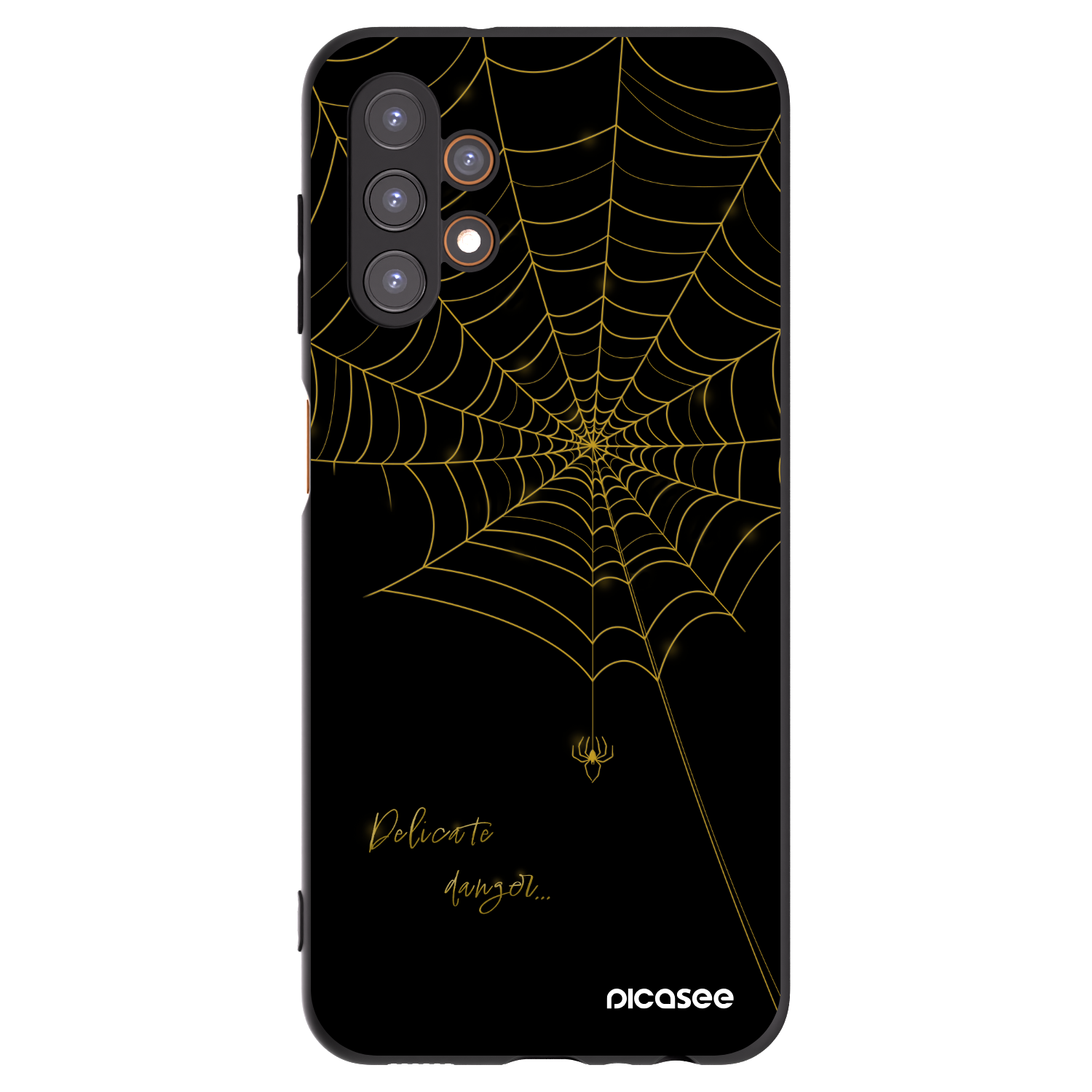 Picasee silikonowe czarne etui na Samsung Galaxy A13 4G A135 - Delicate danger