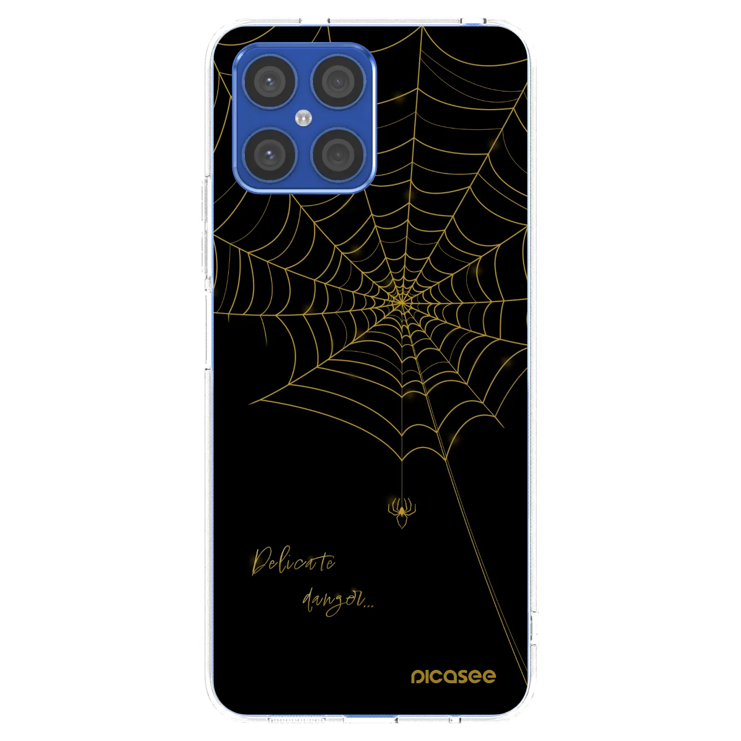 Picasee silikonowe przeźroczyste etui na Honor X8 4G - Delicate danger