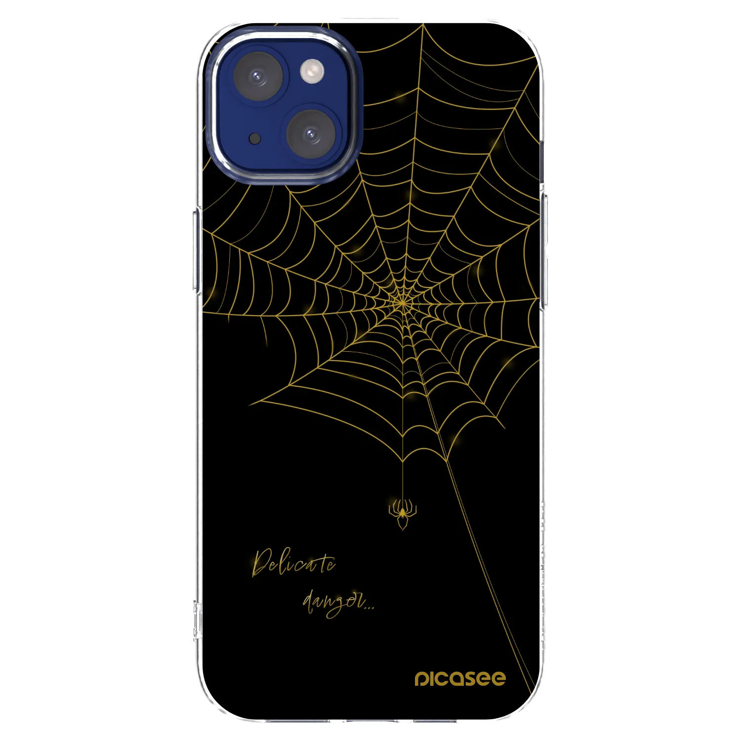 Picasee silikonowe przeźroczyste etui na Apple iPhone 14 Plus - Delicate danger