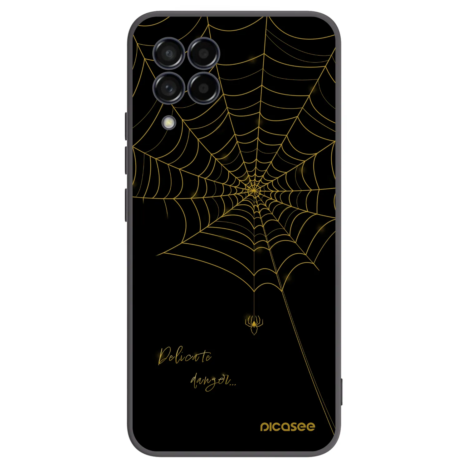 Picasee silikonowe czarne etui na Samsung Galaxy M53 5G - Delicate danger