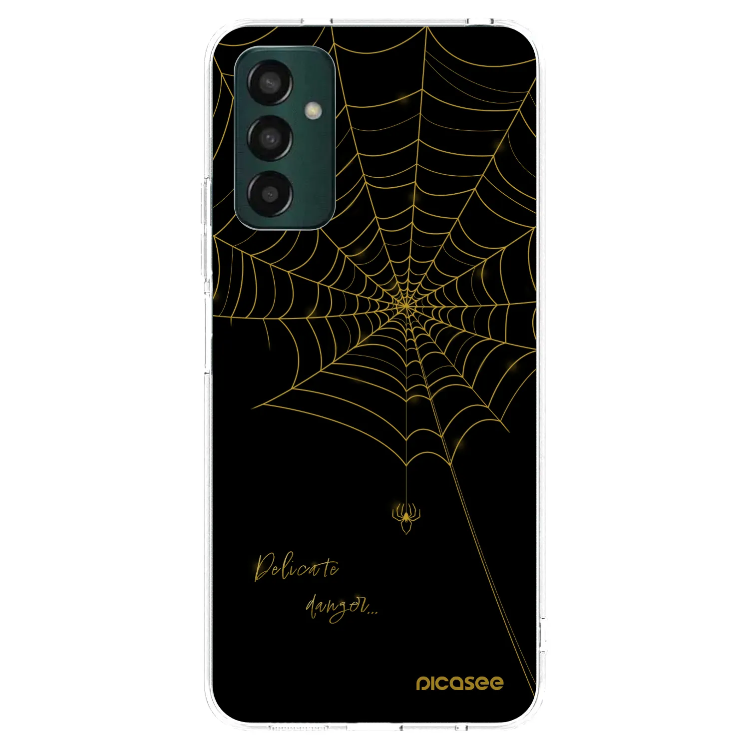 Picasee silikonowe przeźroczyste etui na Samsung Galaxy M13 M135F - Delicate danger