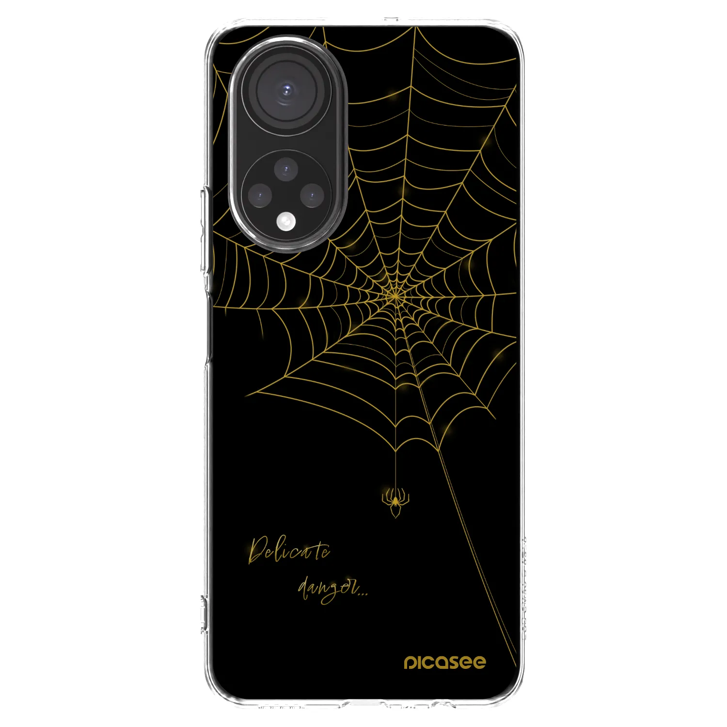 Picasee silikonowe przeźroczyste etui na Honor X7 - Delicate danger