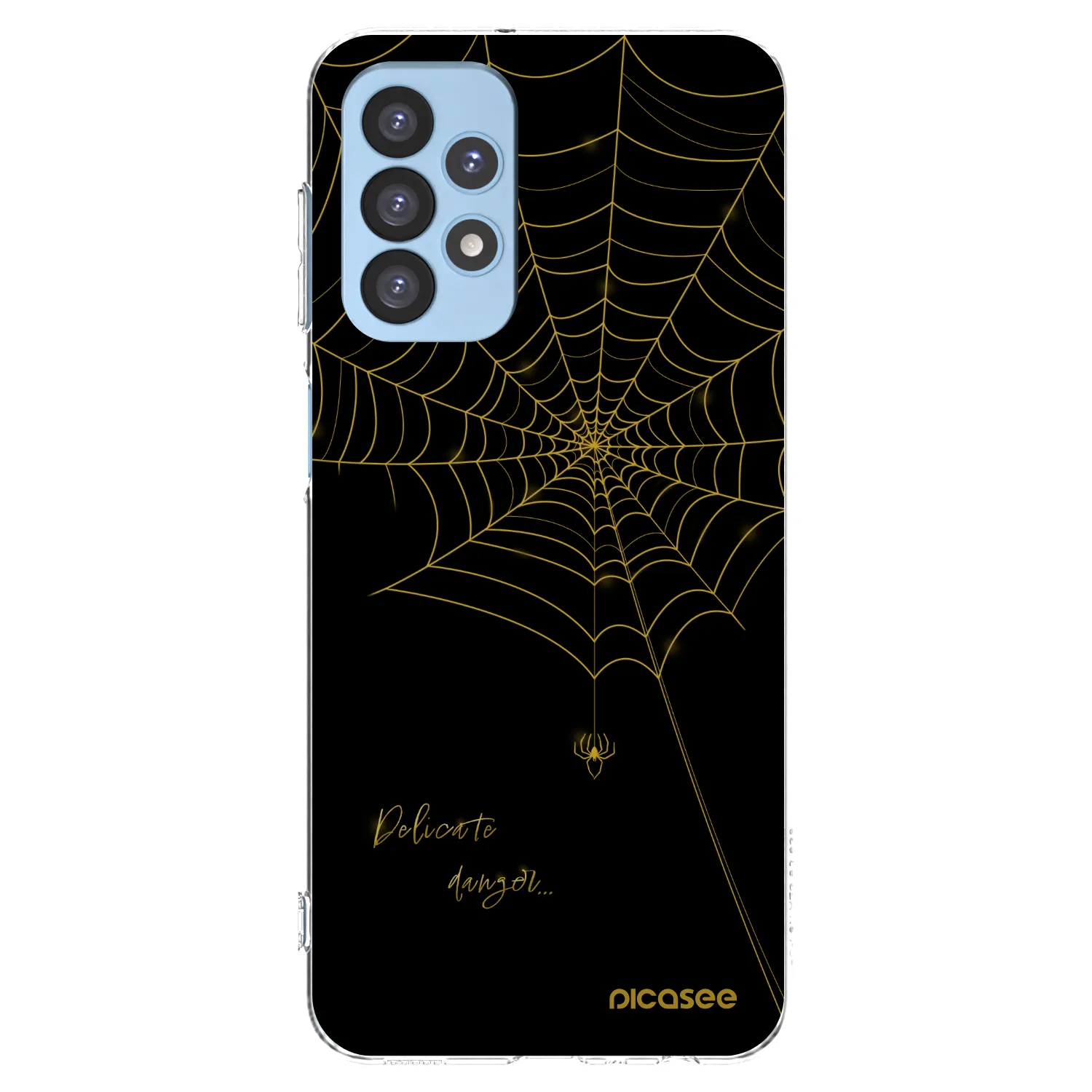 Picasee silikonowe przeźroczyste etui na Samsung Galaxy A23 A235F 4G - Delicate danger