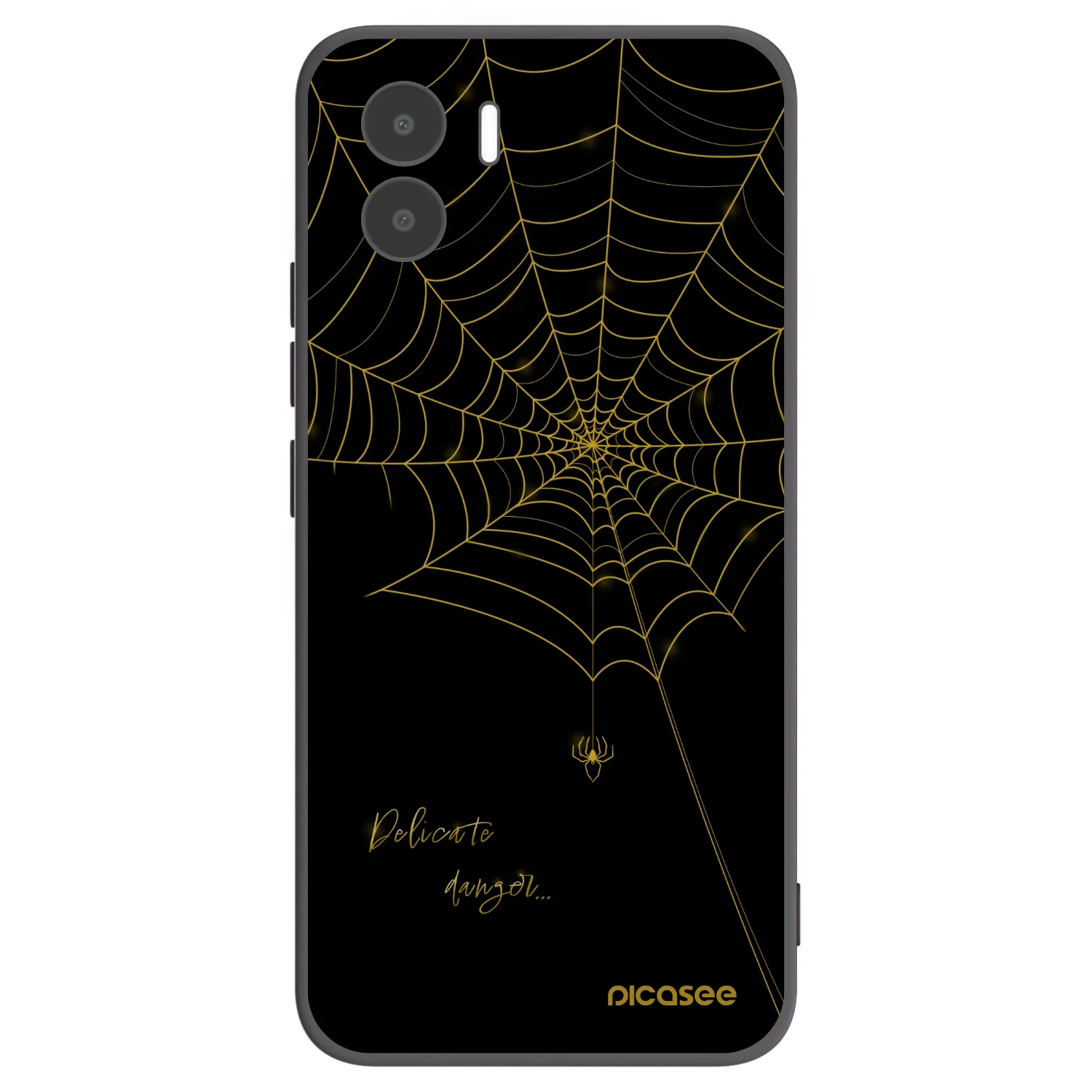 Picasee silikonowe czarne etui na Xiaomi Redmi A1 - Delicate danger