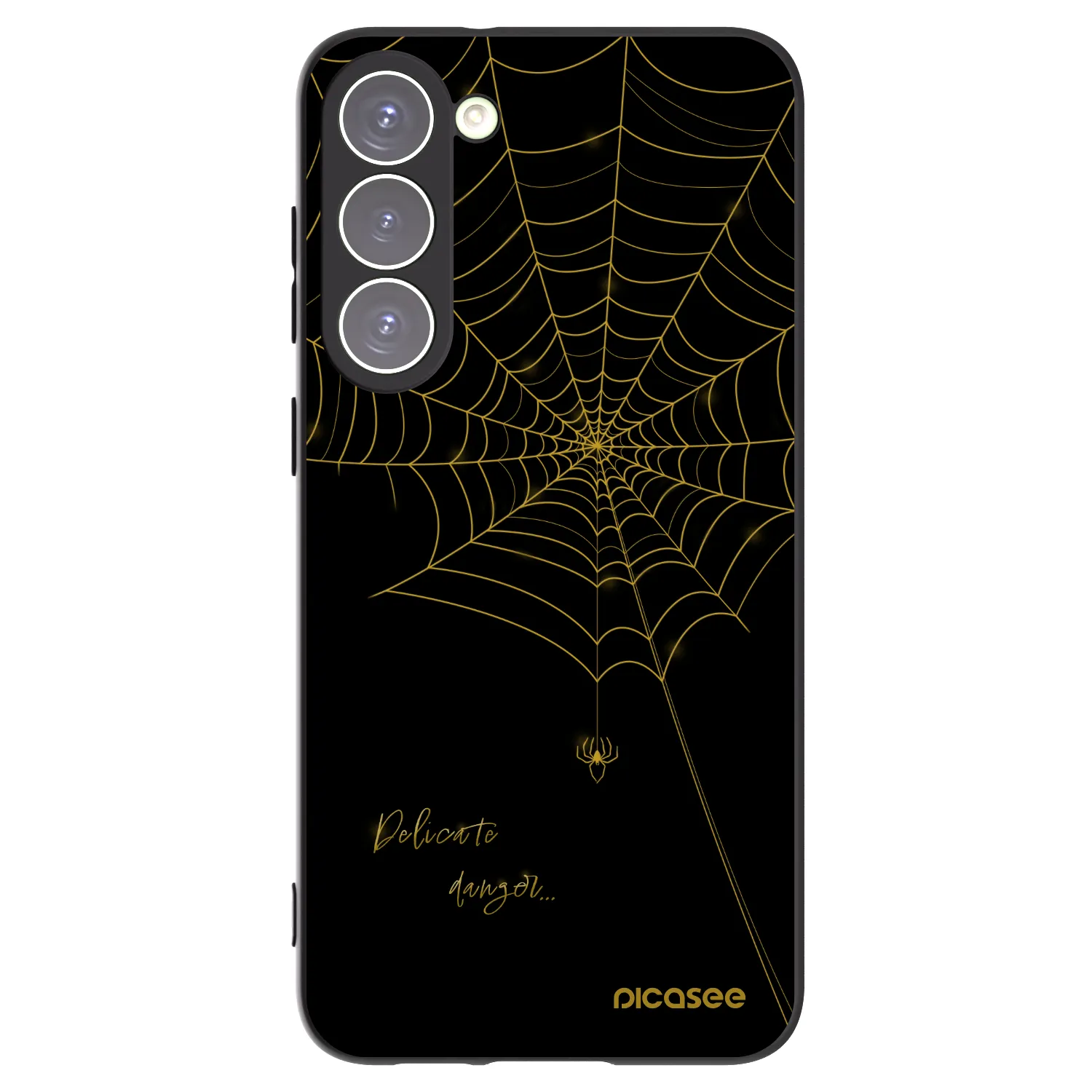 Picasee silikonowe czarne etui na Samsung Galaxy S23+ 5G - Delicate danger