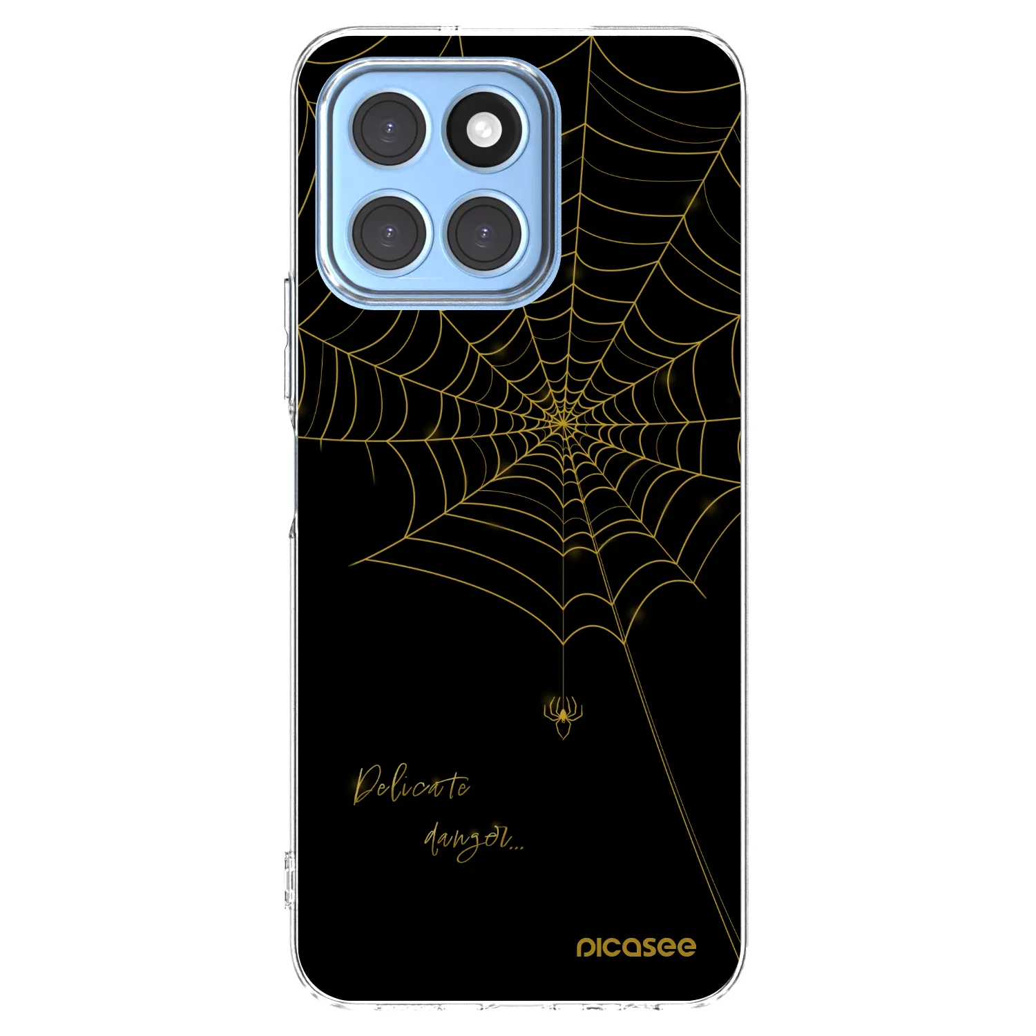 Picasee silikonowe przeźroczyste etui na Honor X8 5G - Delicate danger