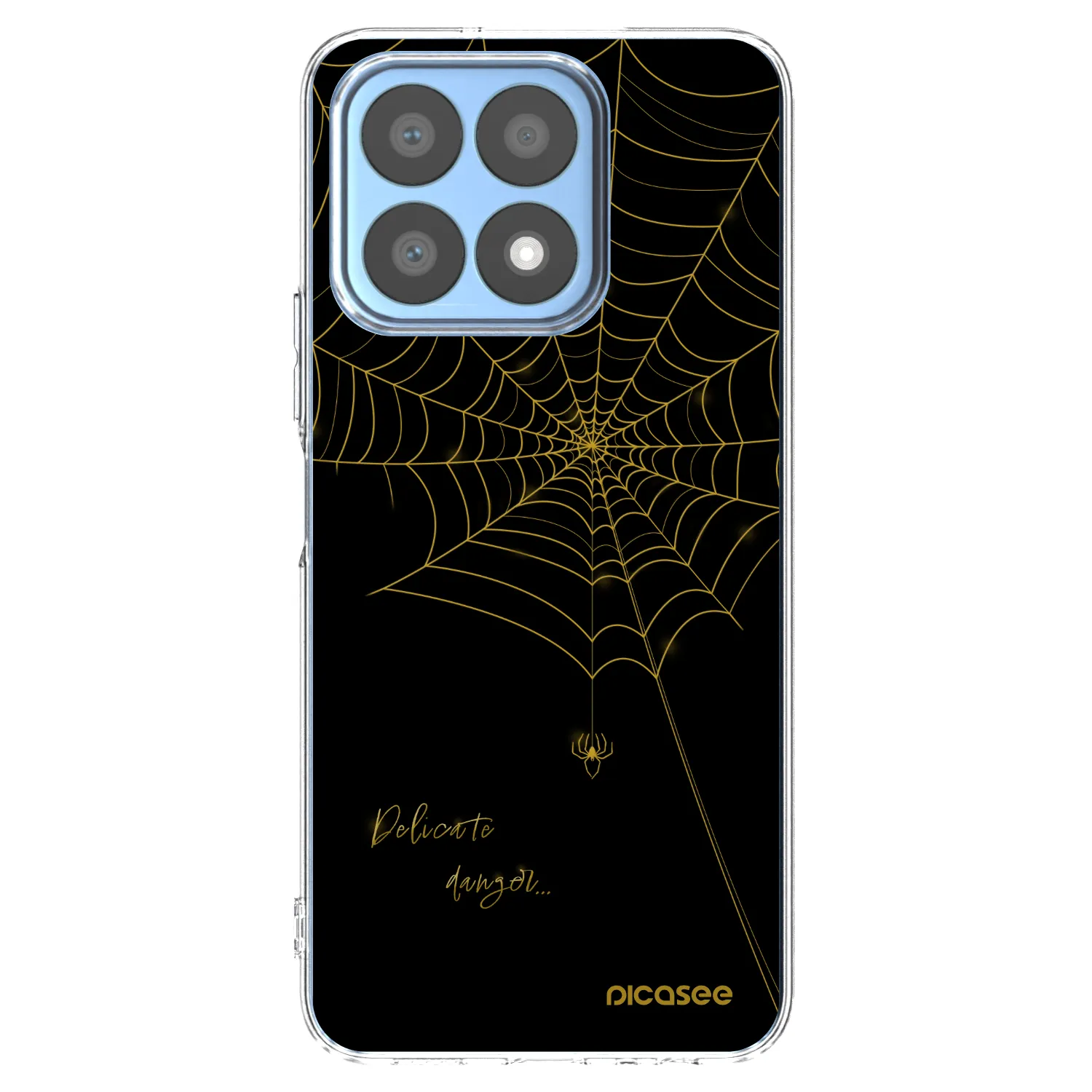Picasee silikonowe przeźroczyste etui na Honor X8a - Delicate danger