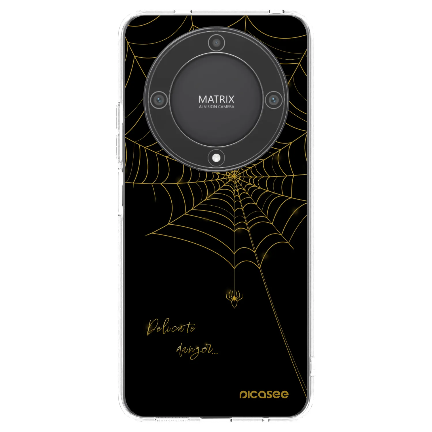 Picasee silikonowe przeźroczyste etui na Honor Magic5 Lite 5G - Delicate danger