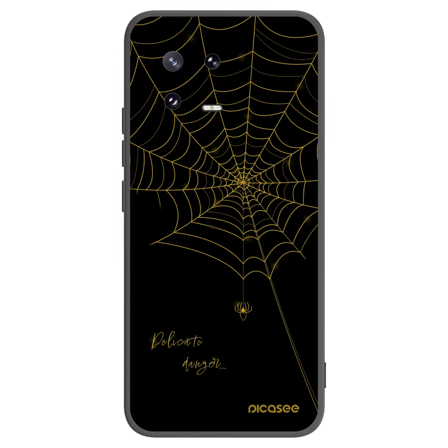Picasee silikonowe czarne etui na Xiaomi 13 Pro - Delicate danger