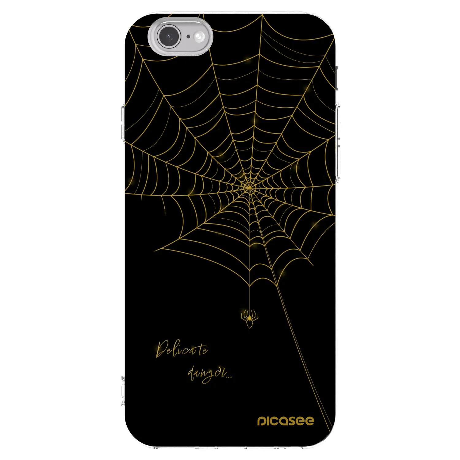 Picasee silikonowe przeźroczyste etui na Apple iPhone 6/6S - Delicate danger