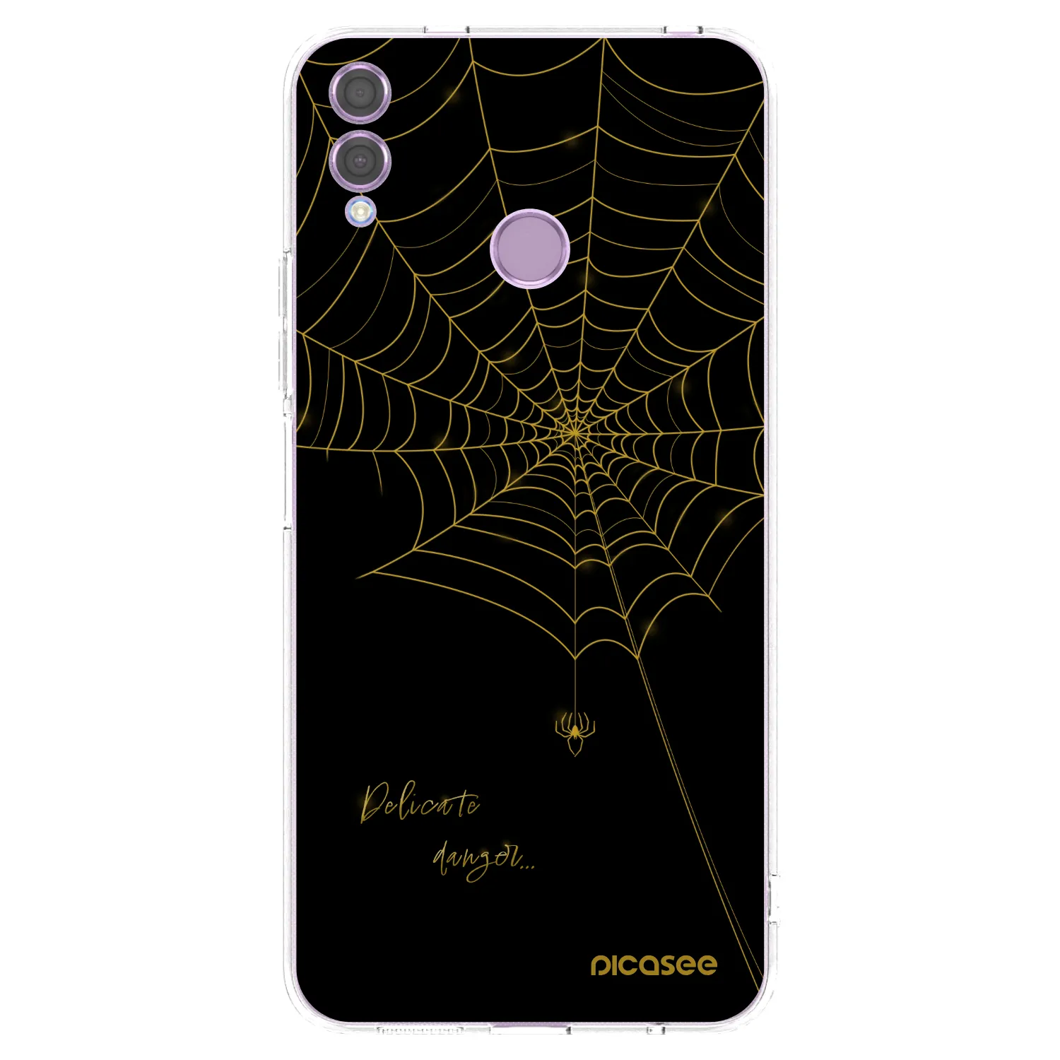 Picasee silikonowe przeźroczyste etui na Honor 8X - Delicate danger